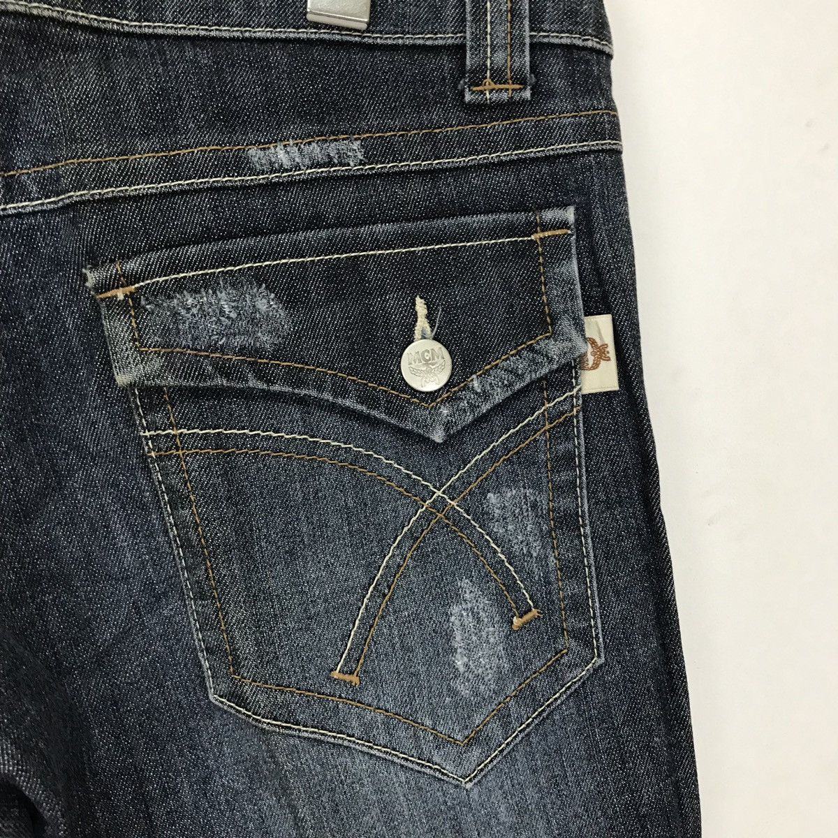 MCM MCM jeans Distressed pocket straight cut design Size US 30 / EU 46 - 8 Thumbnail