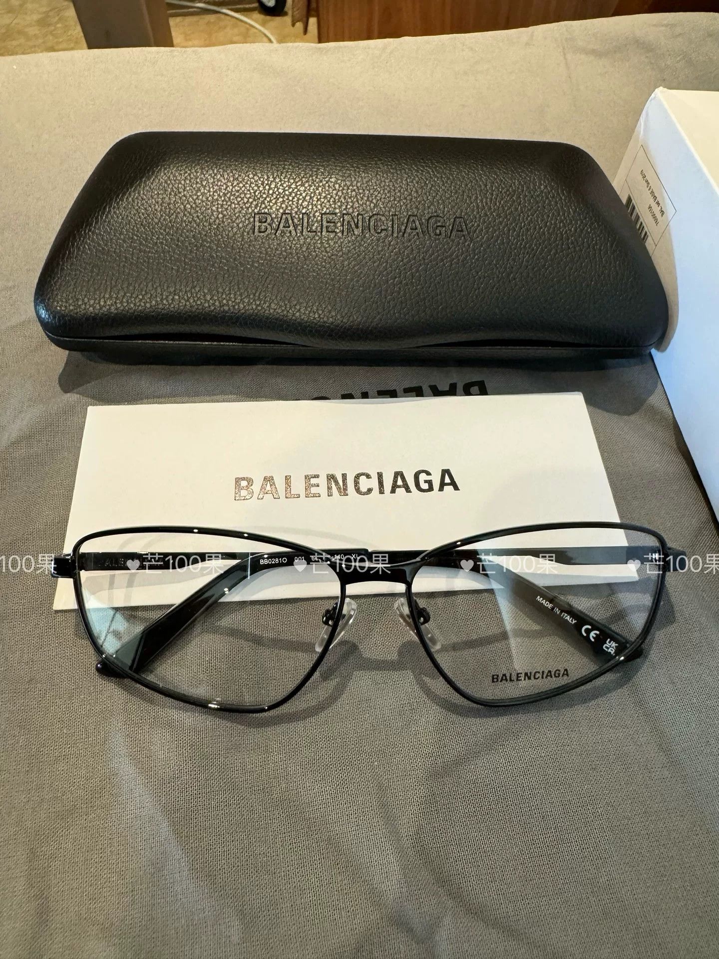 Balenciaga Balenciaga 23 Black Irregular Optical Frames Size ONE SIZE - 2 Thumbnail