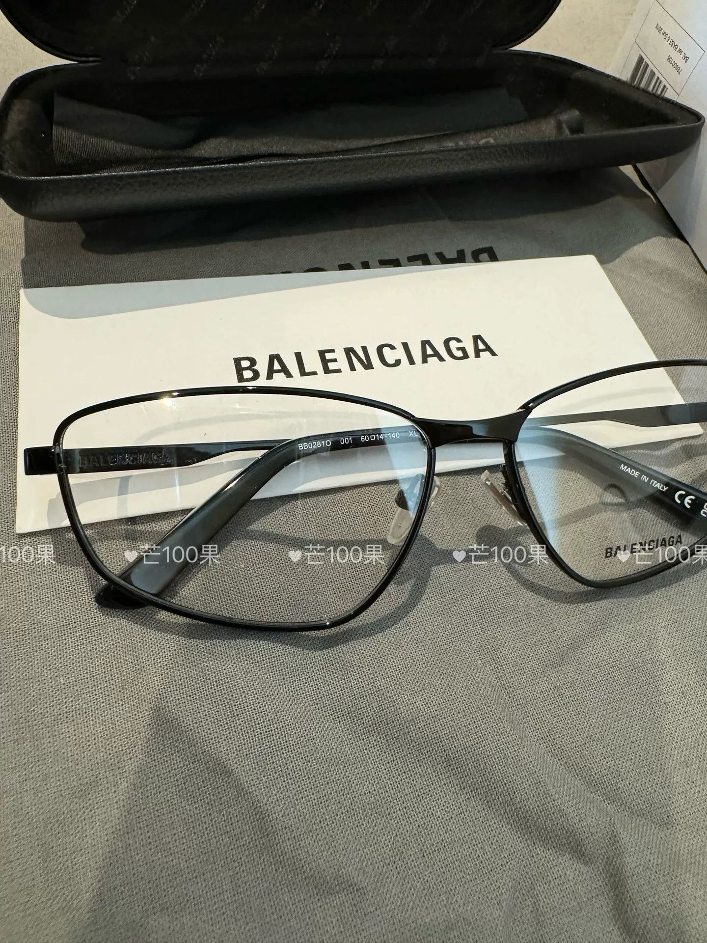 Balenciaga Balenciaga 23 Black Irregular Optical Frames Size ONE SIZE - 3 Thumbnail