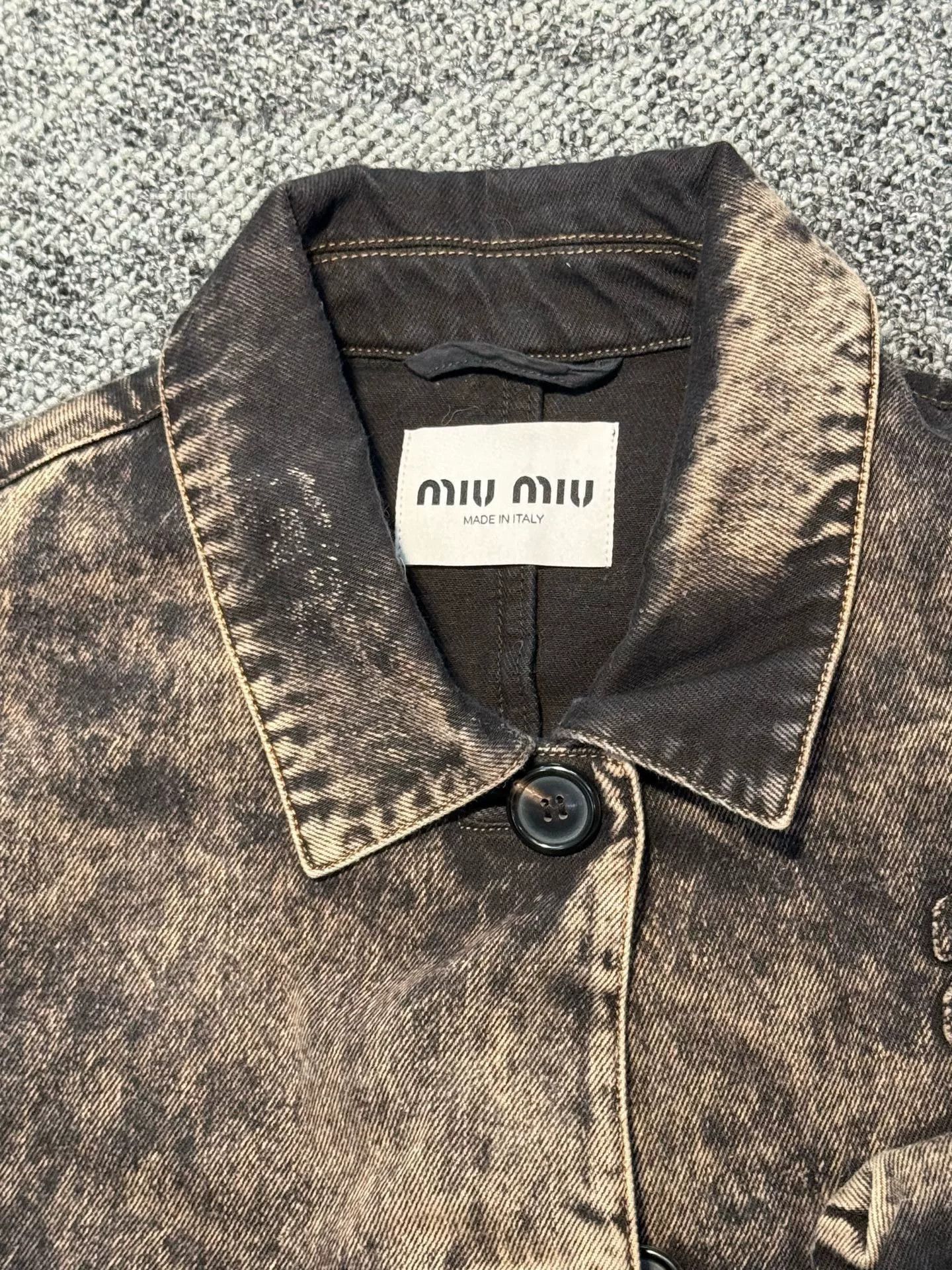 Miu Miu Miu Miu Vintage Denim Jacket Size S / US 4 / IT 40 - 2 Thumbnail