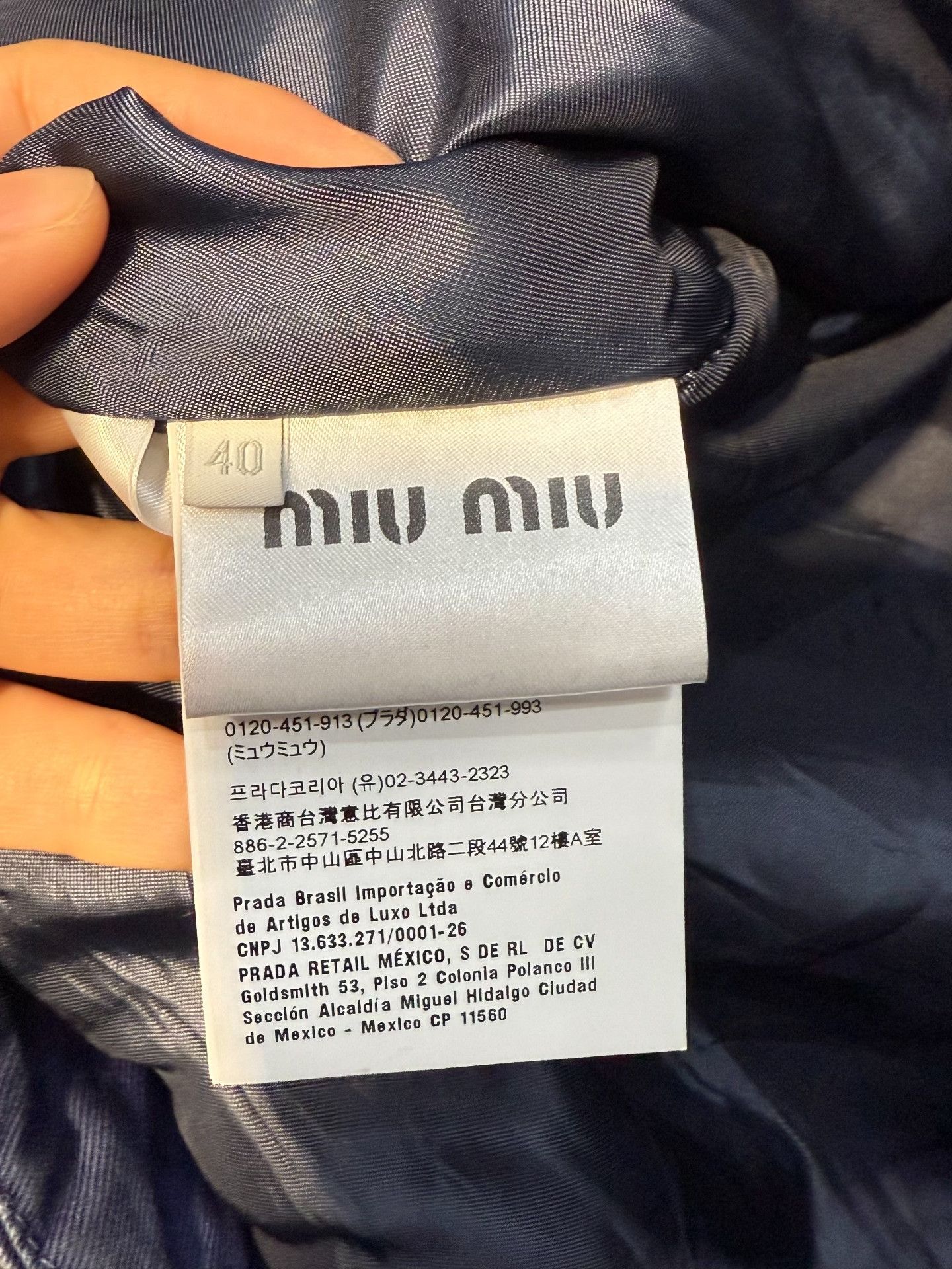 Miu Miu Miu Miu Size 40 Blue Coat Size S / US 4 / IT 40 - 4 Thumbnail
