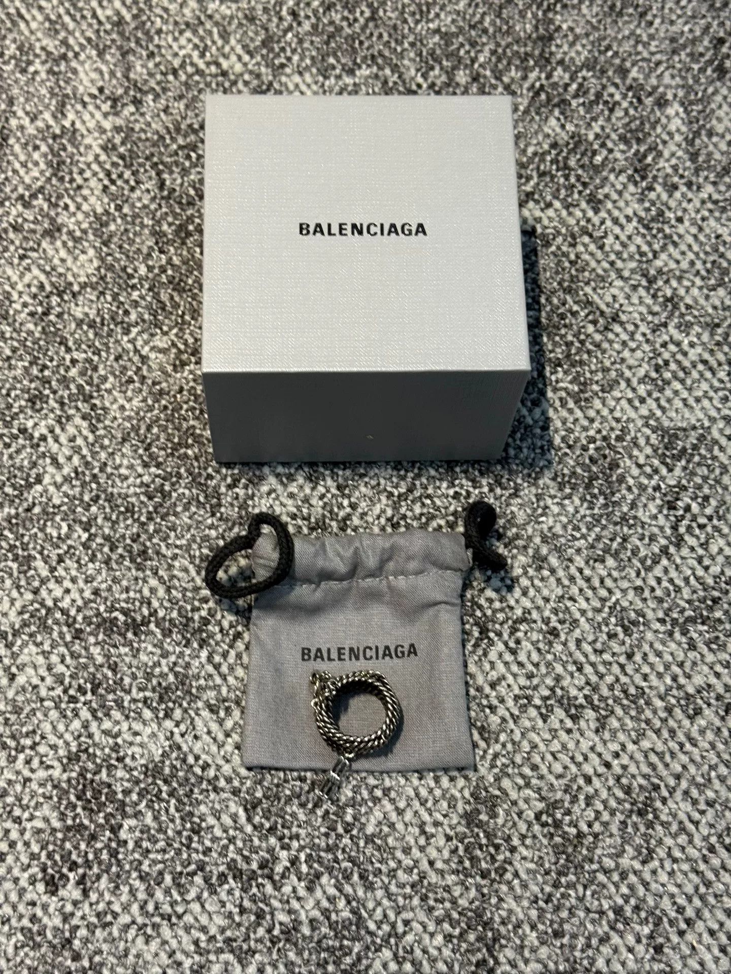 Balenciaga Balenciaga Silver Chain Ring Size ONE SIZE - 2 Thumbnail