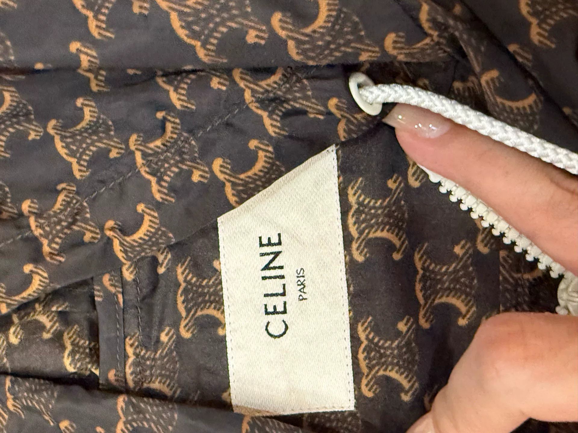 Celine Celine Women's Hooded Zip Jacket Size L / US 10 / IT 46 - 2 Thumbnail