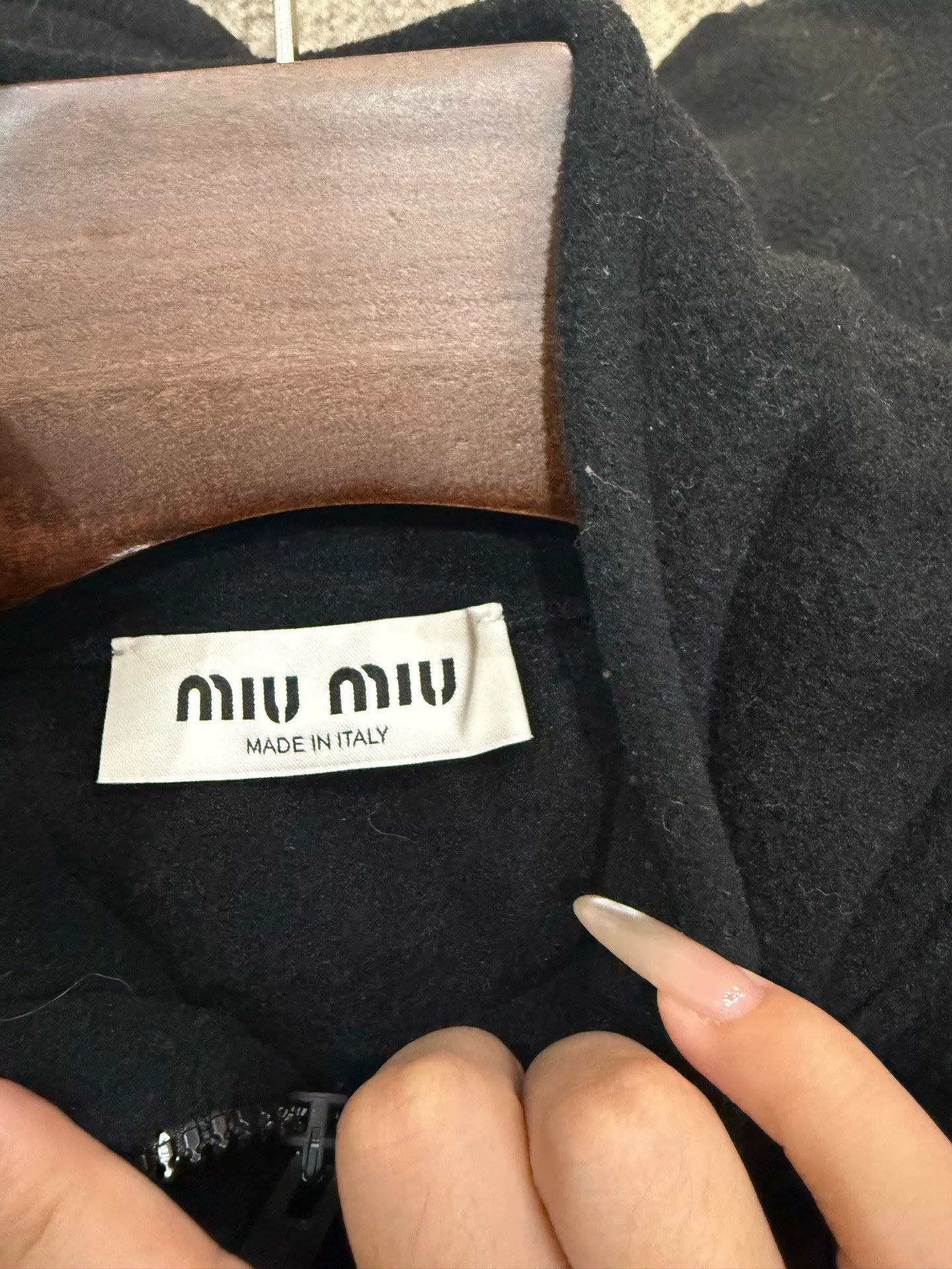 Miu Miu Miu Miu Black Fleece Jacket M Size M / US 6-8 / IT 42-44 - 3 Thumbnail