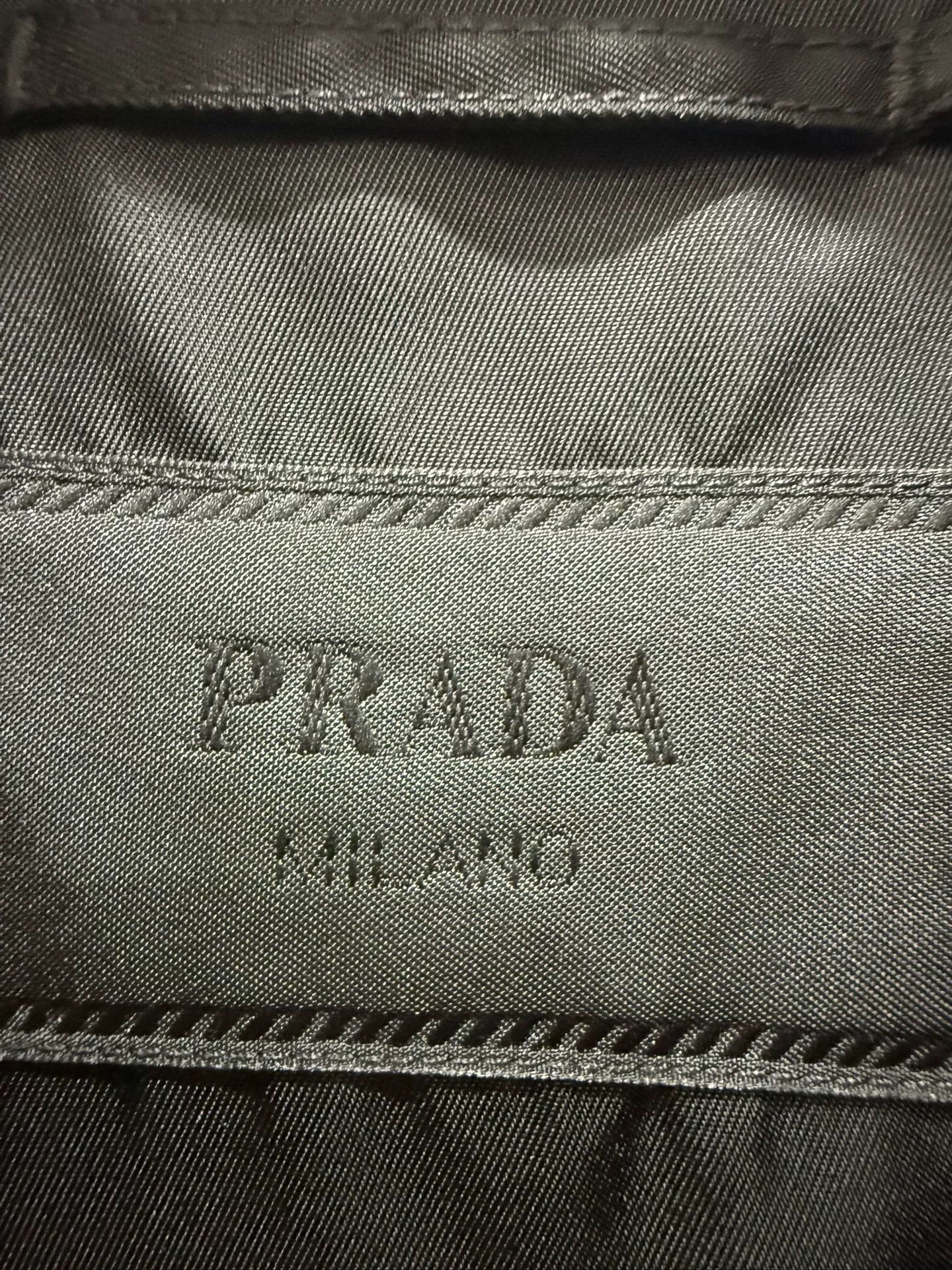 Prada Prada Black Triangle Logo Jacket L Size US L / EU 52-54 / 3 - 4 Thumbnail