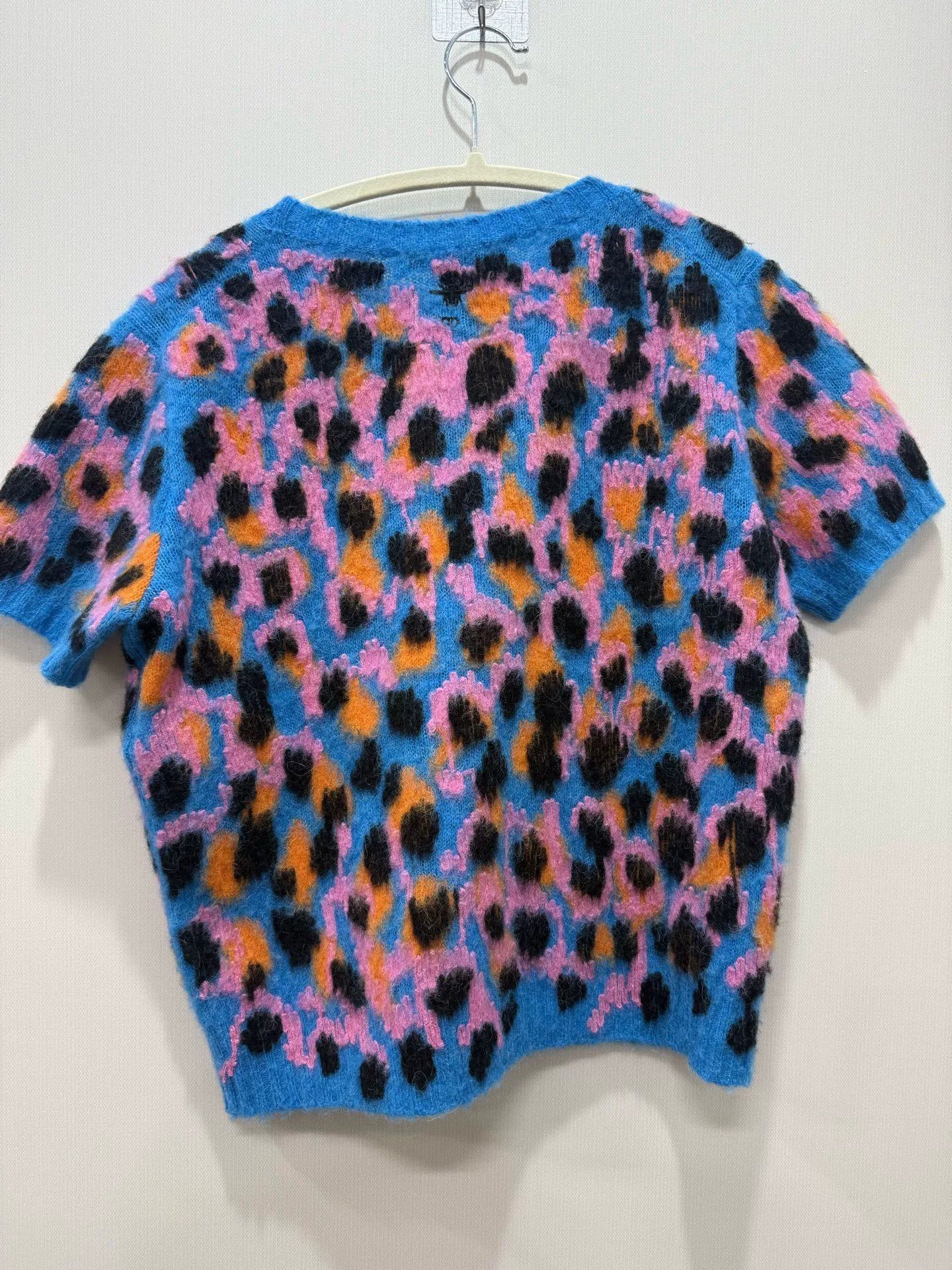 Dior Dior Leopard Embroidery Short Sleeve Sweater Size S / US 4 / IT 40 - 6 Thumbnail