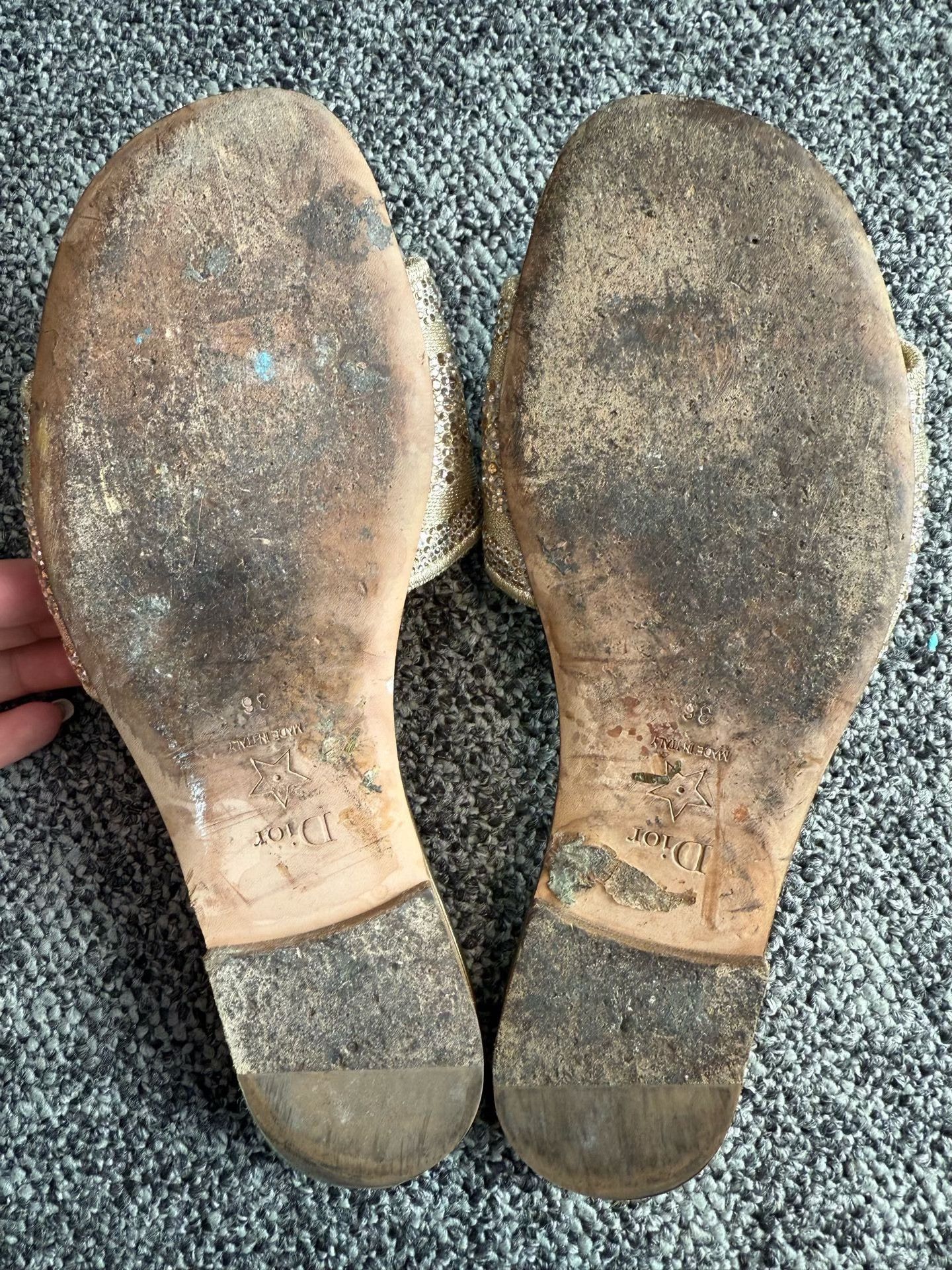 Dior Dior Dioriviera Dway Cotton Sandals Size US 5 / IT 35 - 3 Thumbnail