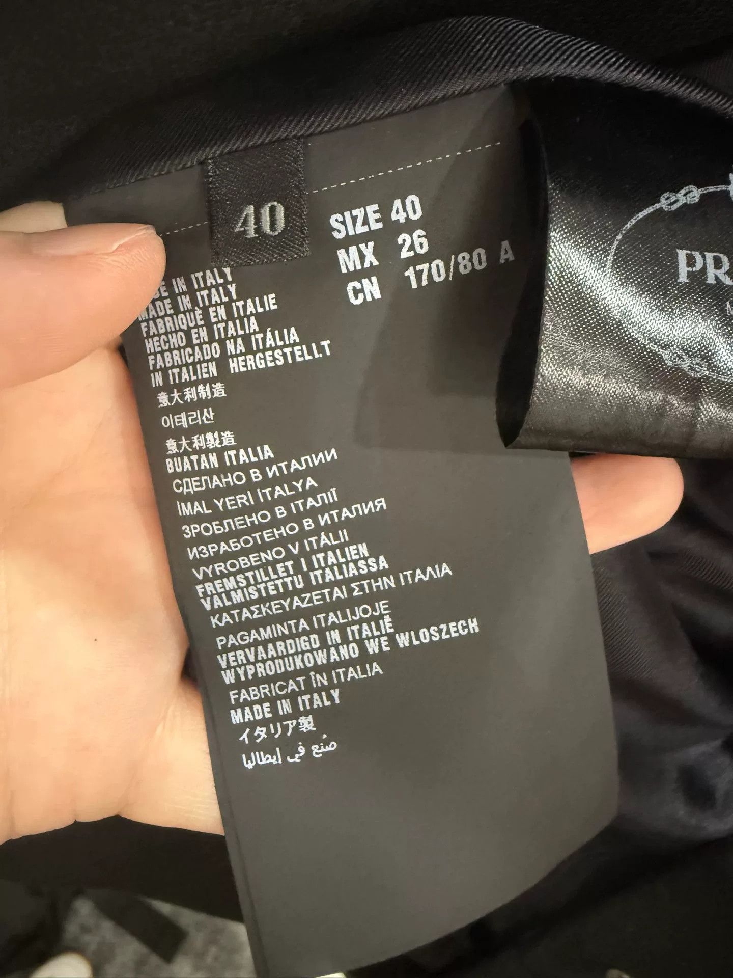 Prada Prada Black Regular Shoulder Coat 40 Size S / US 4 / IT 40 - 5 Thumbnail