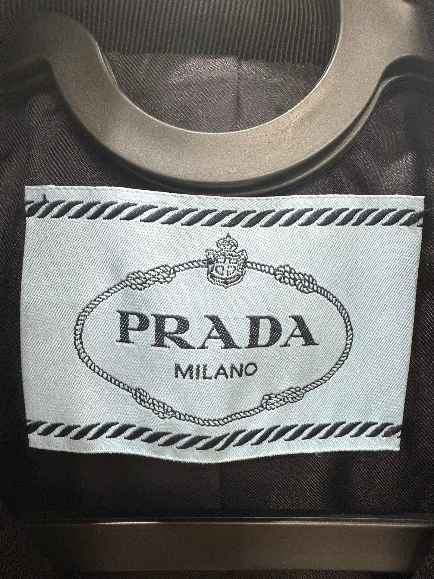 Prada Prada Black Regular Shoulder Coat 40 Size S / US 4 / IT 40 - 3 Thumbnail