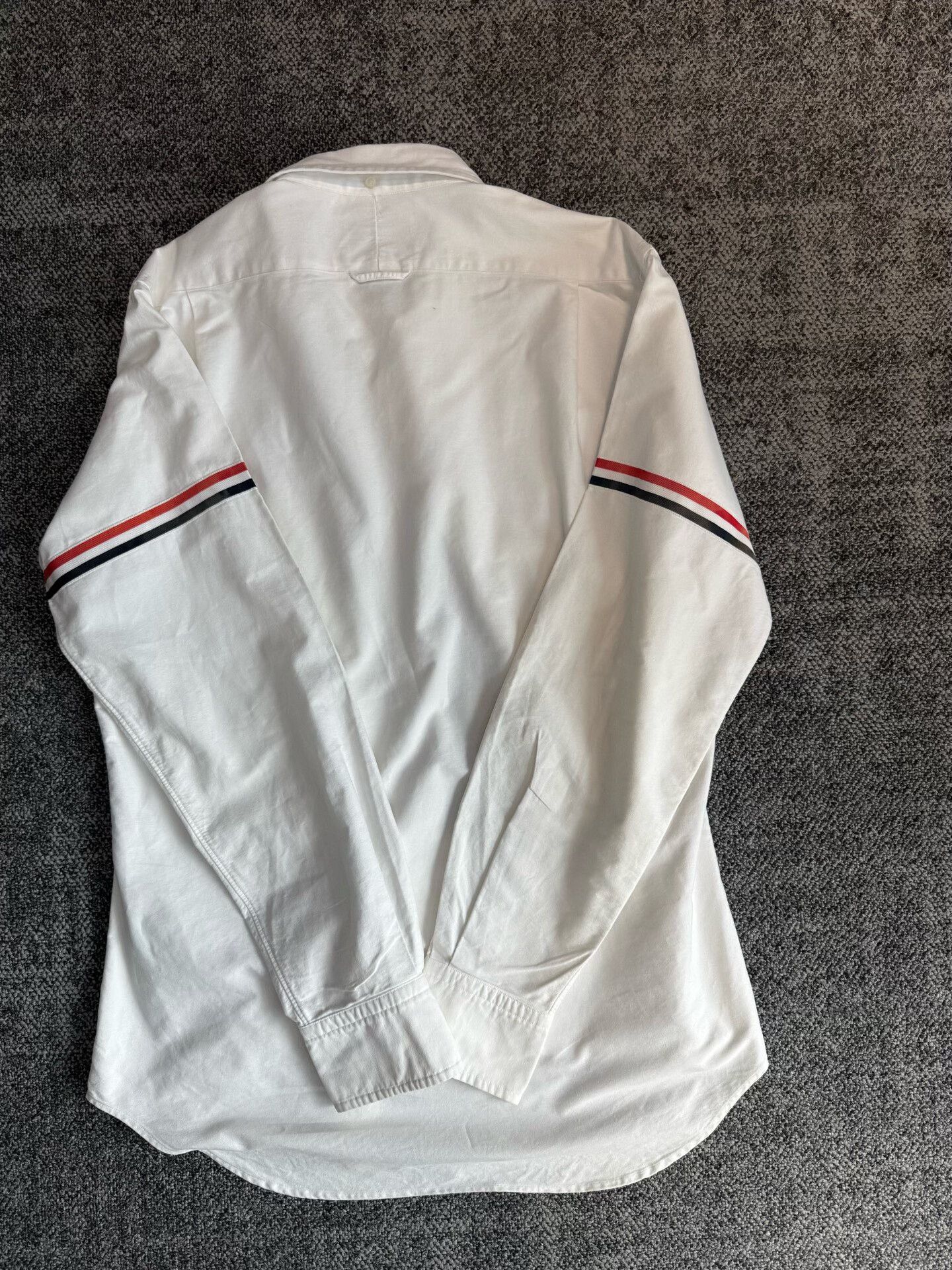 Thom Browne Thom Browne White Long-Sleeve Shirt Size 3 Size US L / EU 52-54 / 3 - 2 Thumbnail