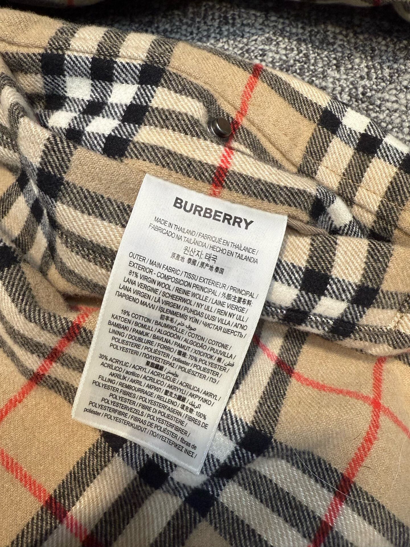 Burberry Burberry Classic Check Lamb Wool Coat M Size US M / EU 48-50 / 2 - 3 Thumbnail