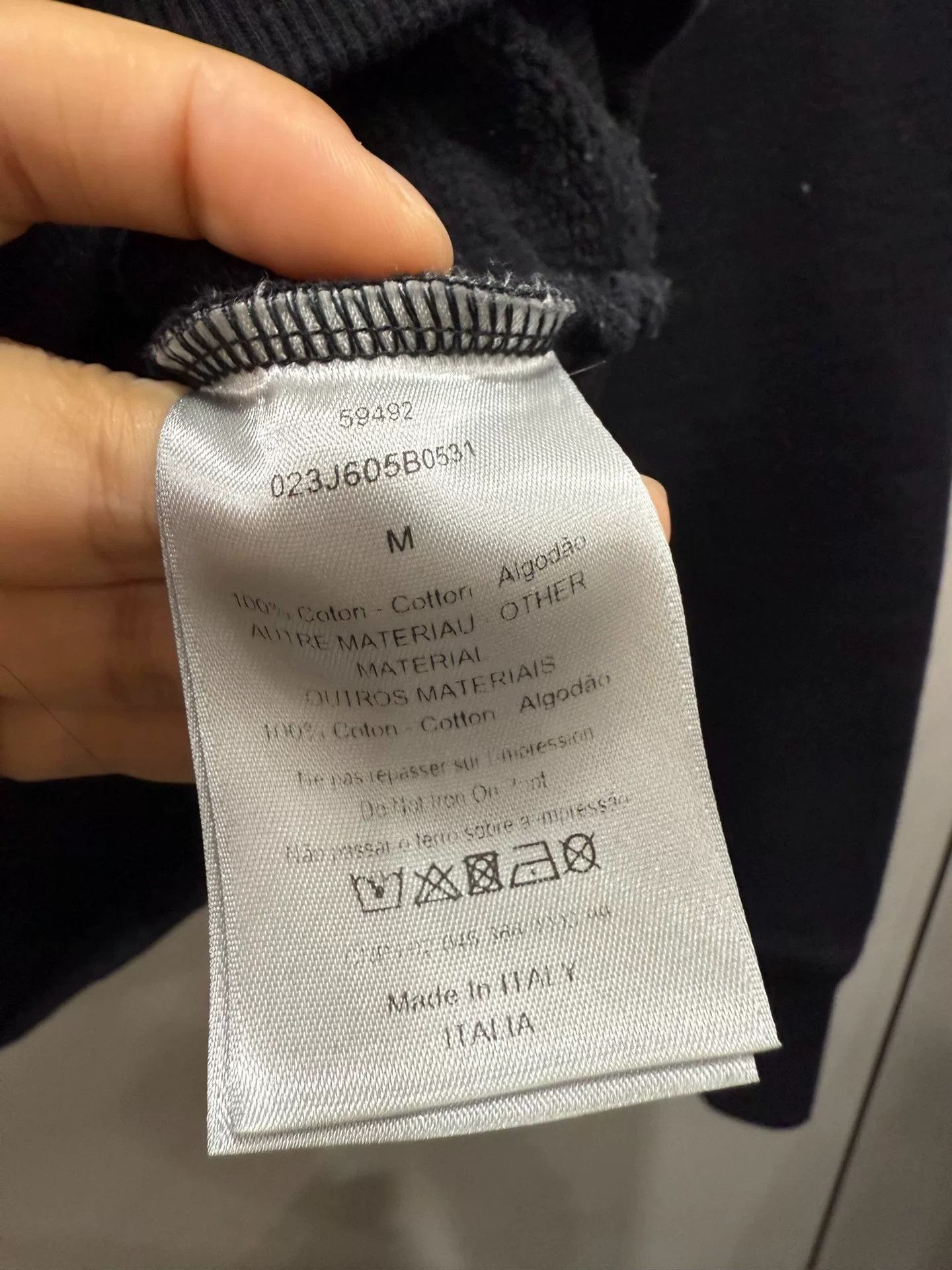 Dior Dior Black Hoodie M Size Size US M / EU 48-50 / 2 - 3 Thumbnail