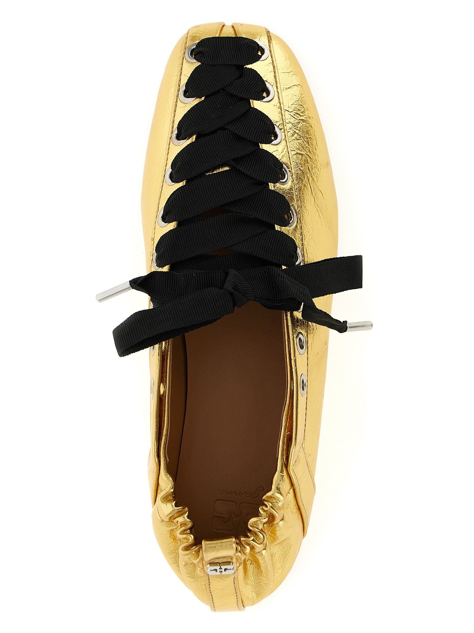 Ganni 'Lace-Up' Ballet Flats Size US 5 / IT 35 - 4 Thumbnail