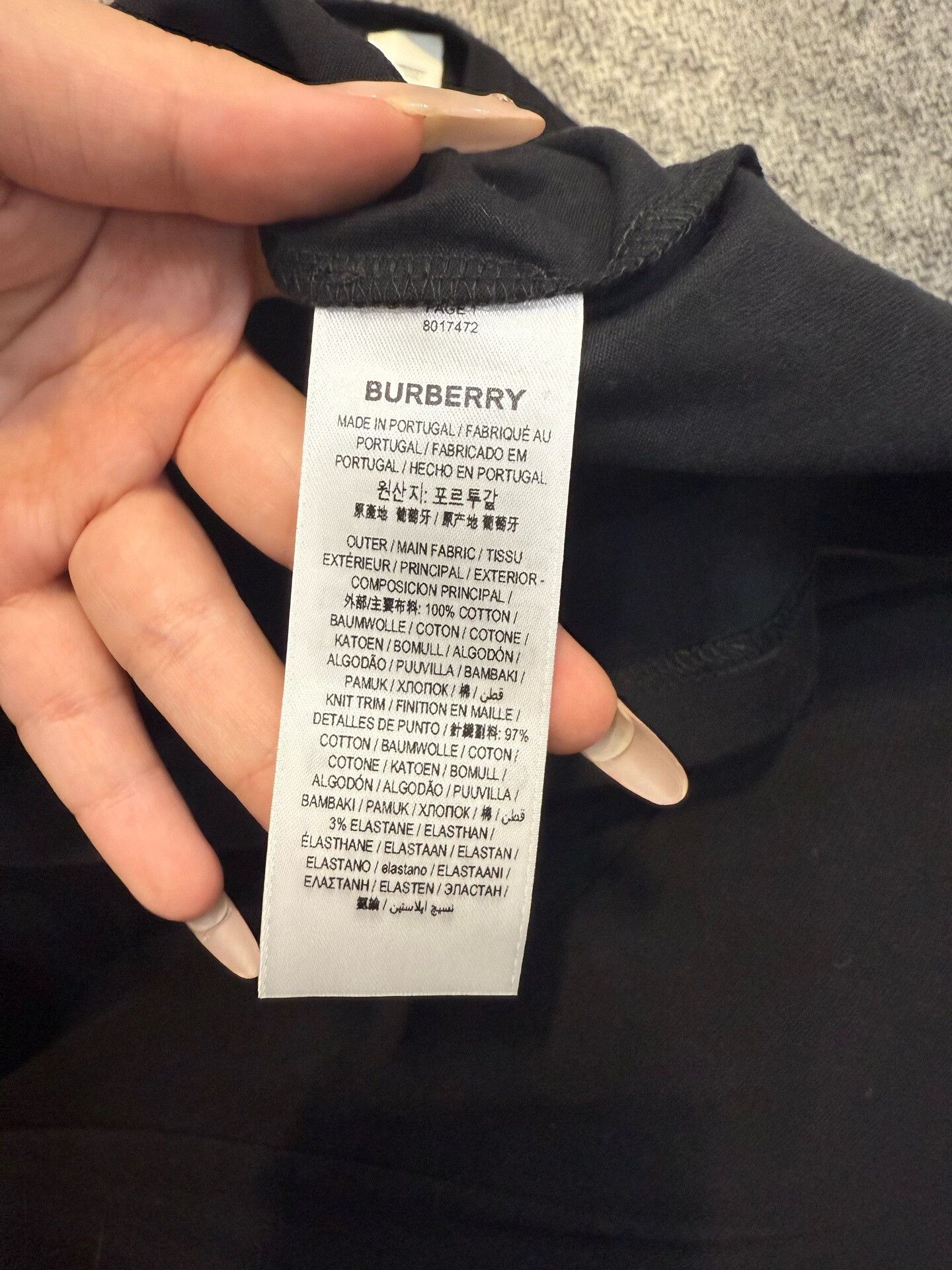 Burberry Burberry TB Print Black Cotton Womenswear Size XS / US 0-2 / IT 36-38 - 2 Thumbnail