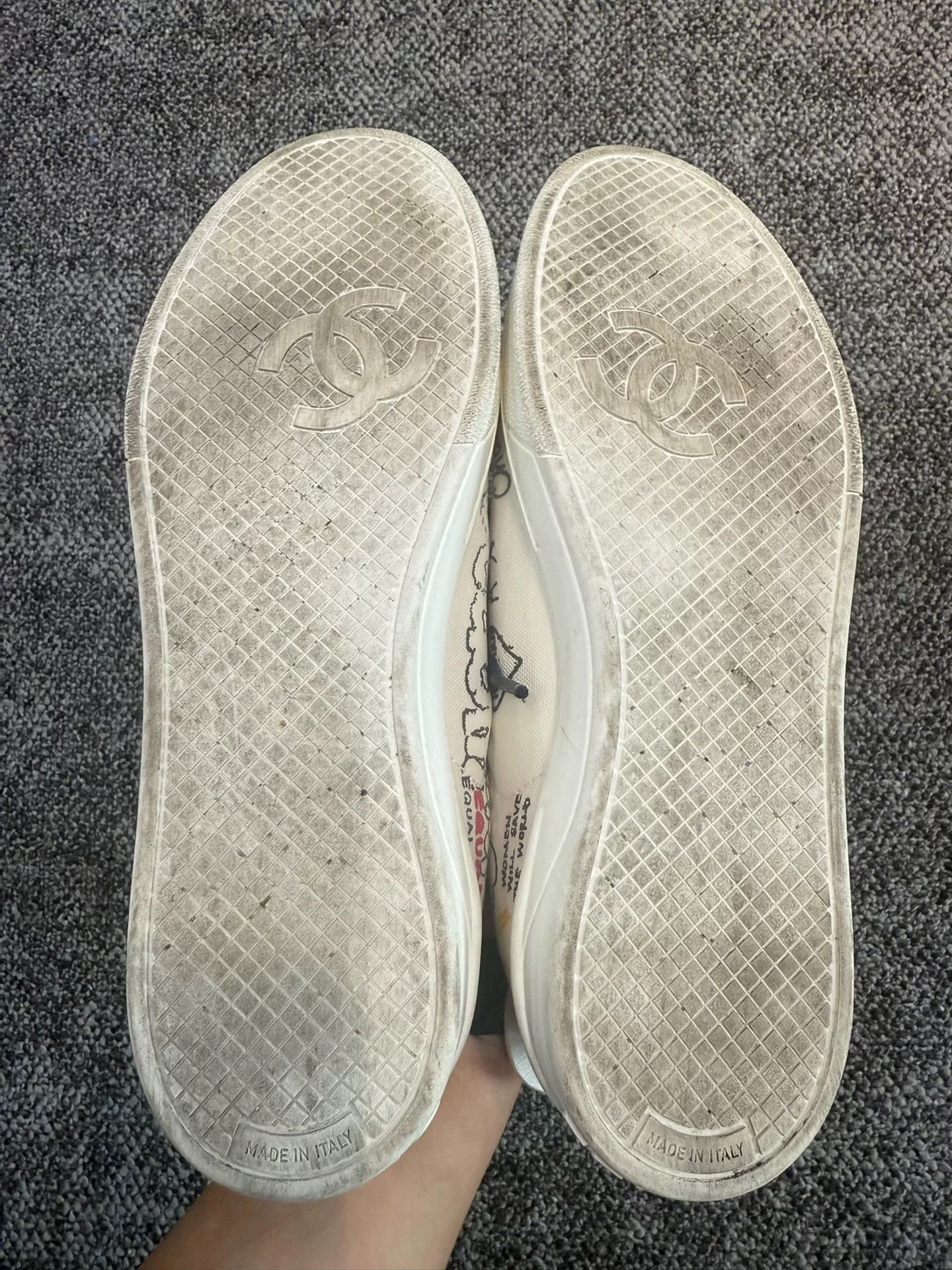 Chanel Chanel x Pharrell Graffiti Sneakers Size US 6.5 / IT 36.5 - 7 Thumbnail