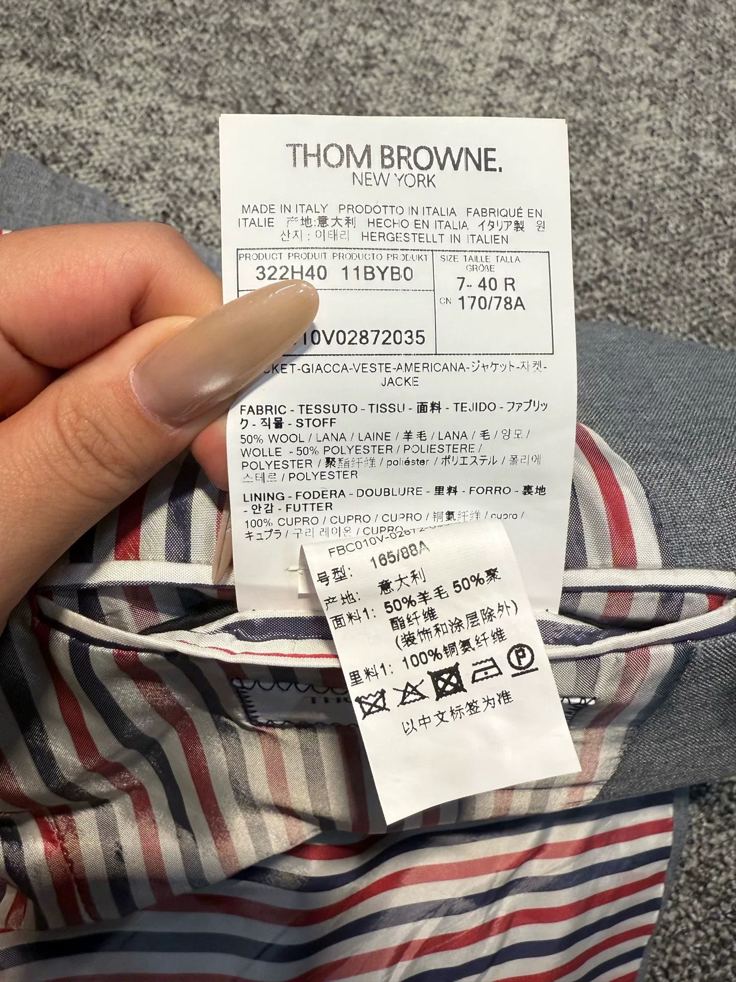 Thom Browne Thom Browne Size 40 Suit Jacket Size US XXS / EU 40 - 7 Thumbnail