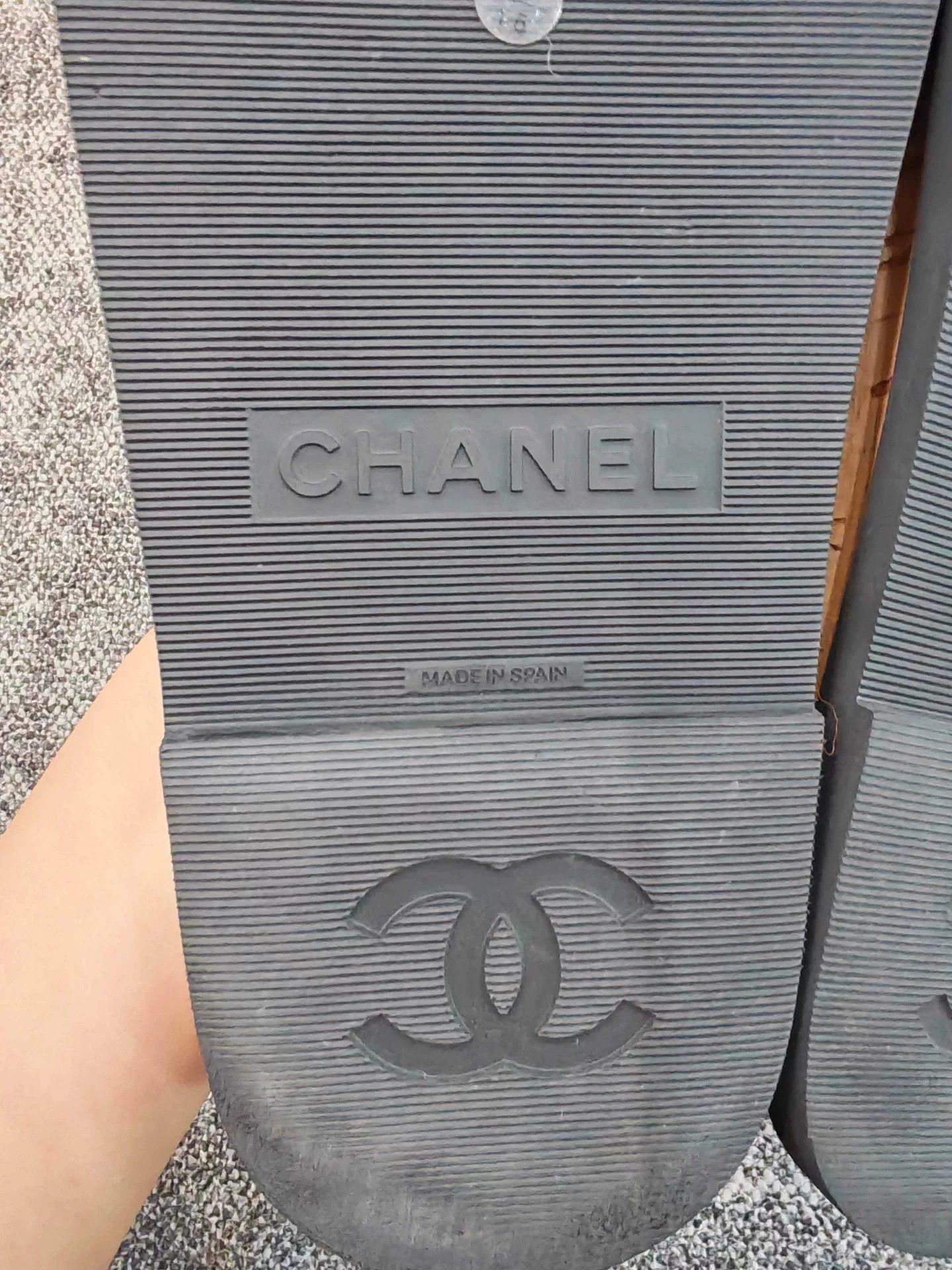 Chanel Chanel Black Pearl Logo Plush Shoes Size US 6 / IT 36 - 6 Thumbnail