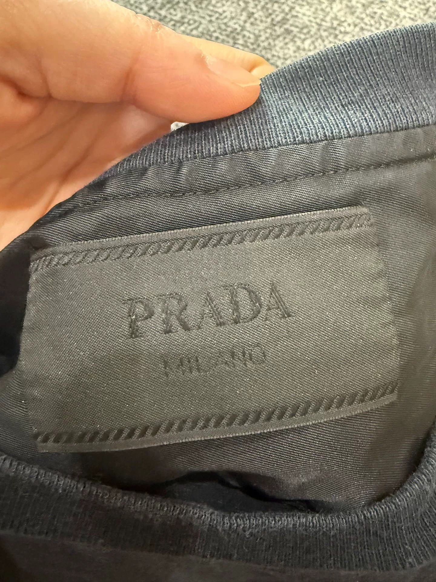 Prada Prada Black Short-sleeve T-shirt XL Size US XL / EU 56 / 4 - 2 Thumbnail