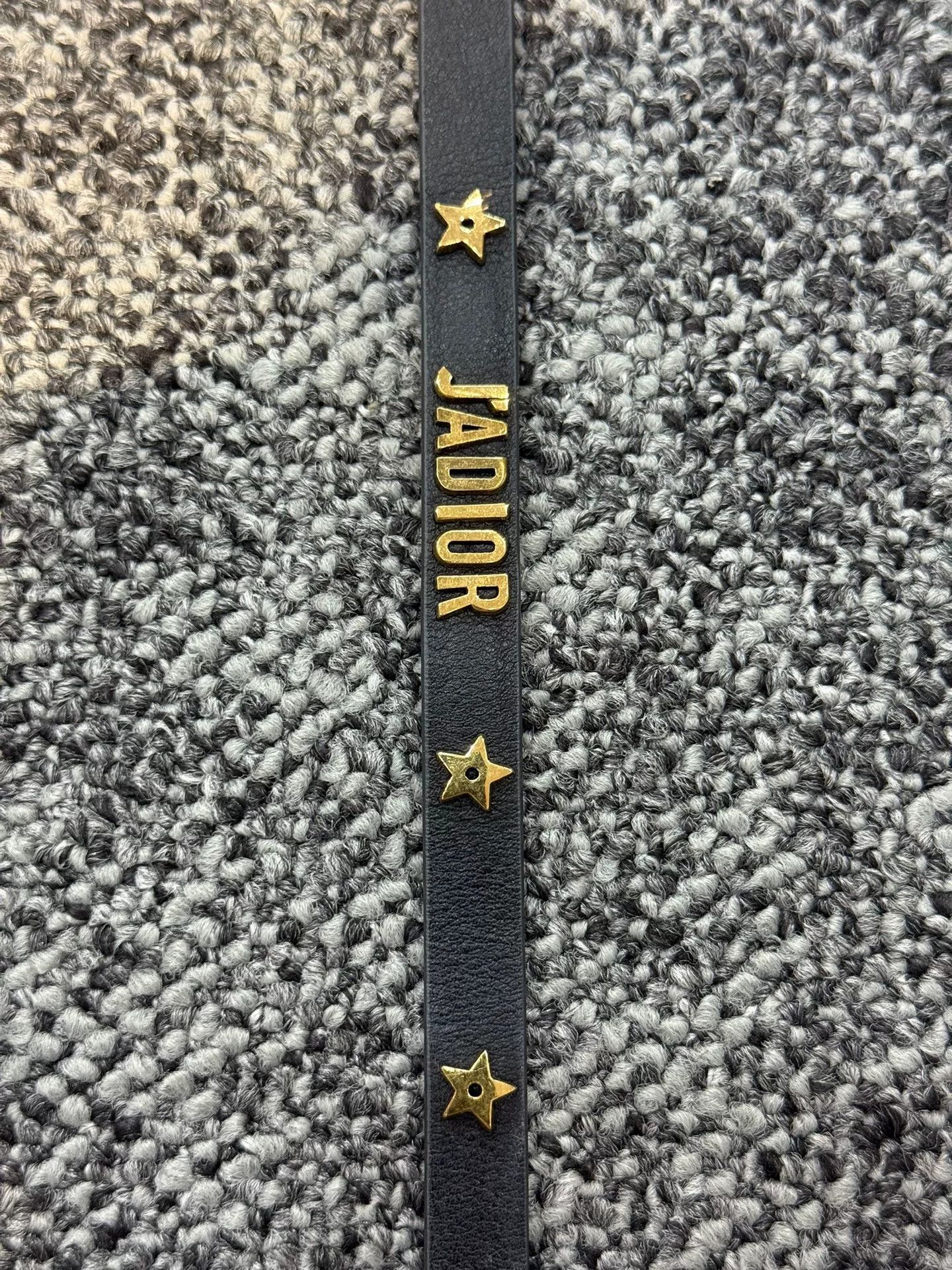 Dior Dior Black Leather Necklace with Gold Star Size ONE SIZE - 2 Thumbnail