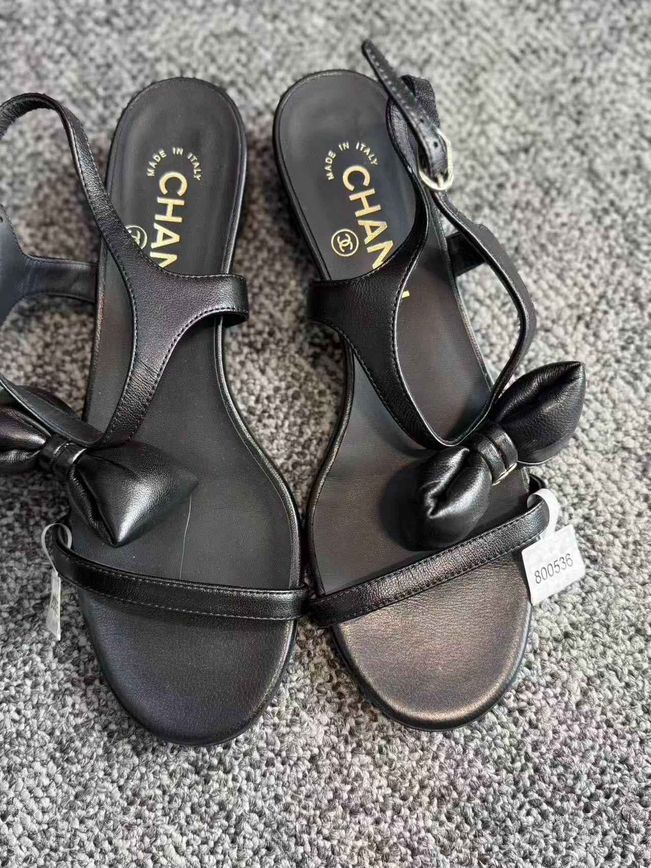Chanel Chanel Bow Sandal Size 36 Size US 5 / IT 35 - 3 Thumbnail