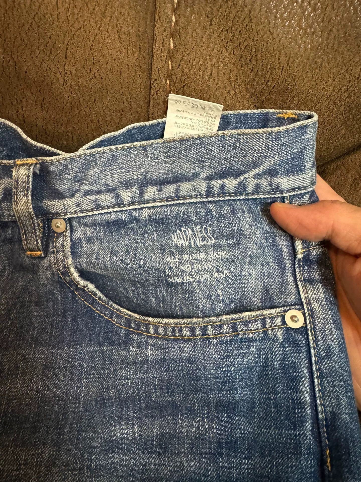 Madness MADNESS 22AW Japan Washed Snow Denim Jeans Size US 34 / EU 50 - 2 Thumbnail