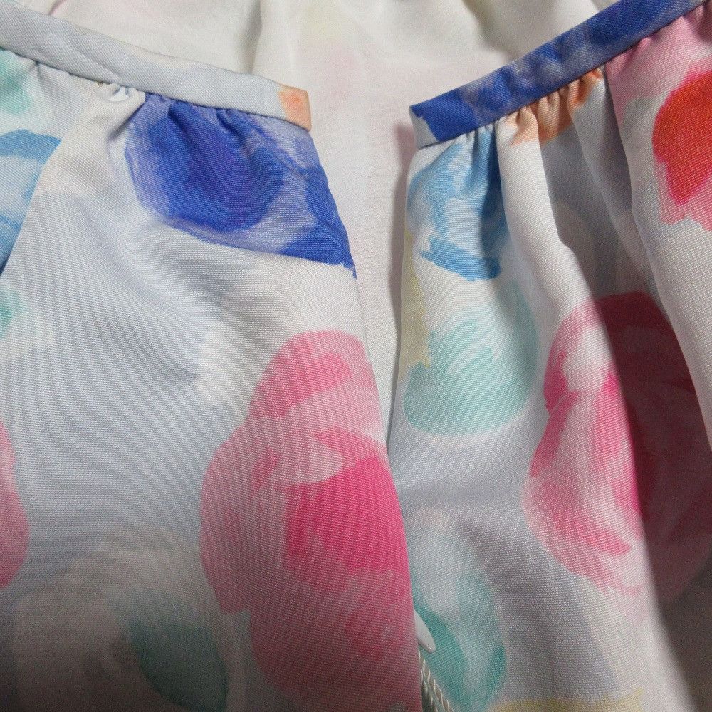 Other Chesty Watercolor Flower Print Flare Skirt Textile Skirts DUTY FREE for USA