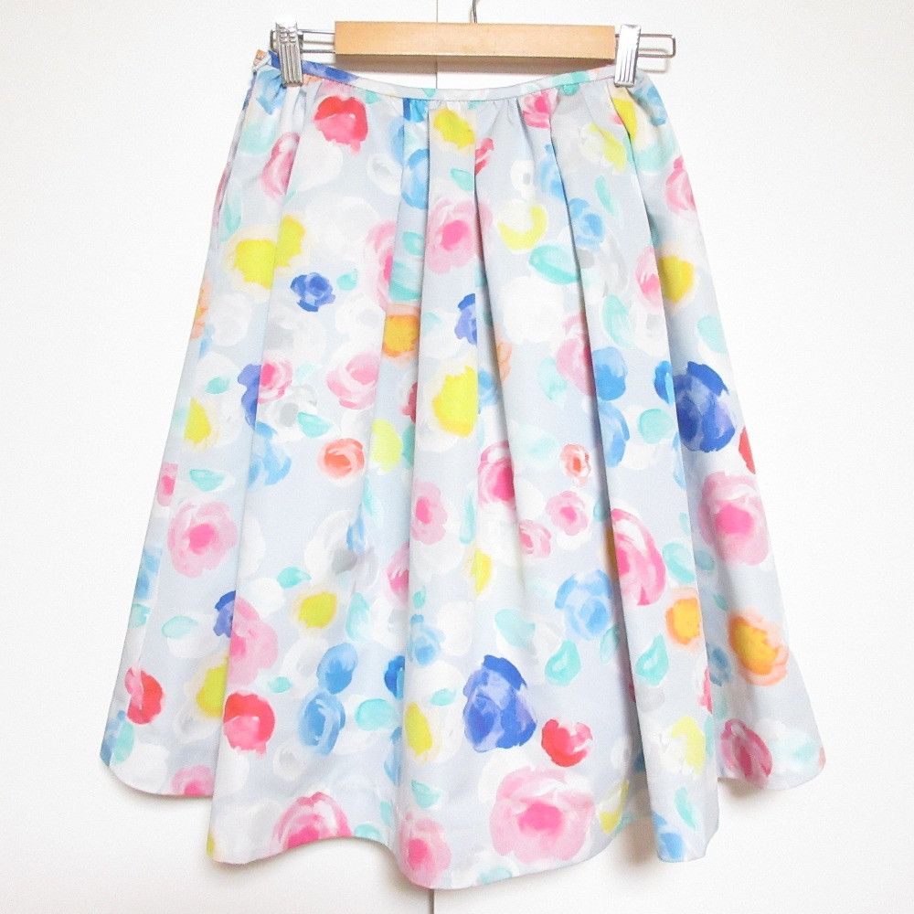 Other Chesty Watercolor Flower Print Flare Skirt Textile Skirts DUTY FREE for USA