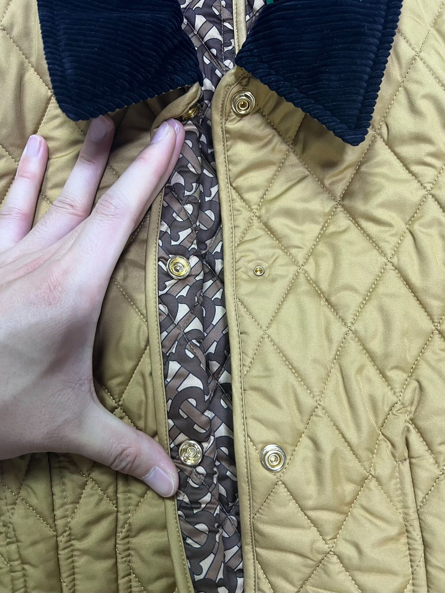 Burberry Burberry Women's Corduroy Lapel Cotton Coat Size XS / US 0-2 / IT 36-38 - 7 Thumbnail