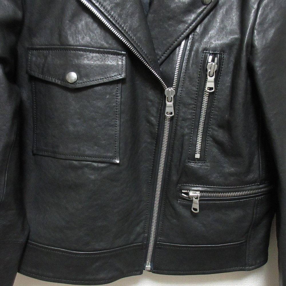 Theory Theory theory luxe HARL LEATHER SONNY Leather Double Riders Jacket Leather Outerwear DUTY FREE for USA Size ONE SIZE - 6 Thumbnail