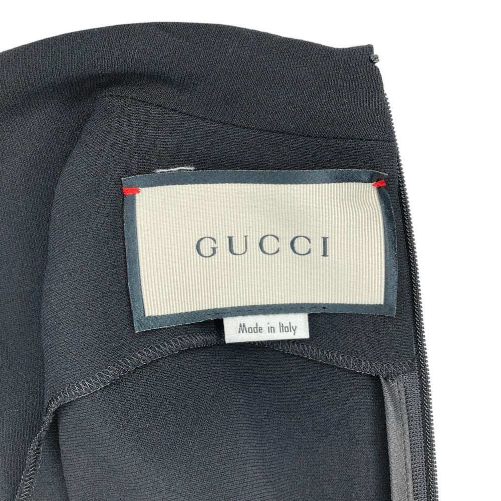 Gucci Gucci Gucci V-Neck Rhinestone Sleeveless Dress Rayon Dress Textile Dresses 568240 DUTY FREE for USA Size ONE SIZE - 3 Thumbnail