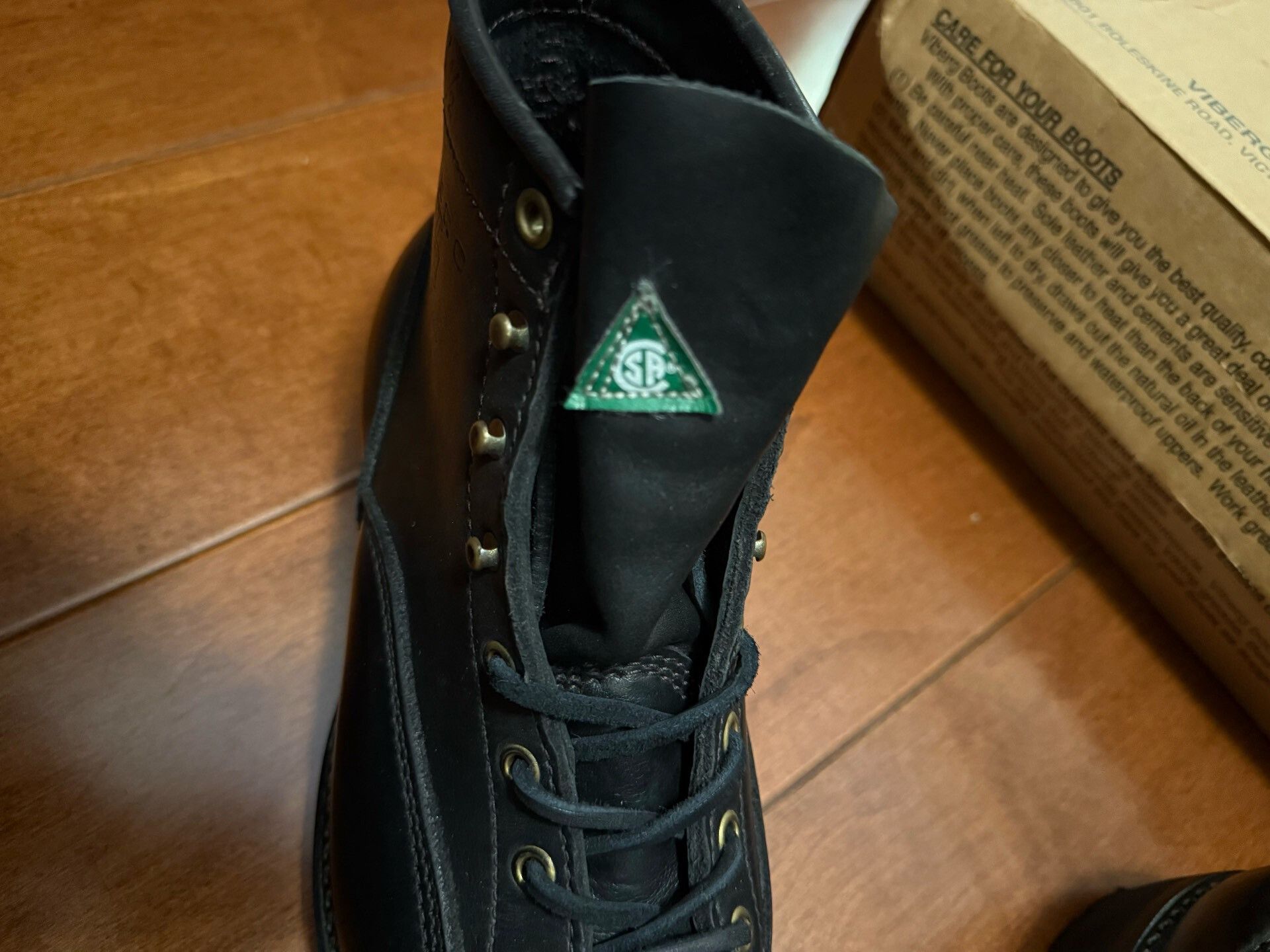 Viberg VIBERG Black Work Hiking Boots Size US 8.5 / EU 41-42 - 4 Thumbnail
