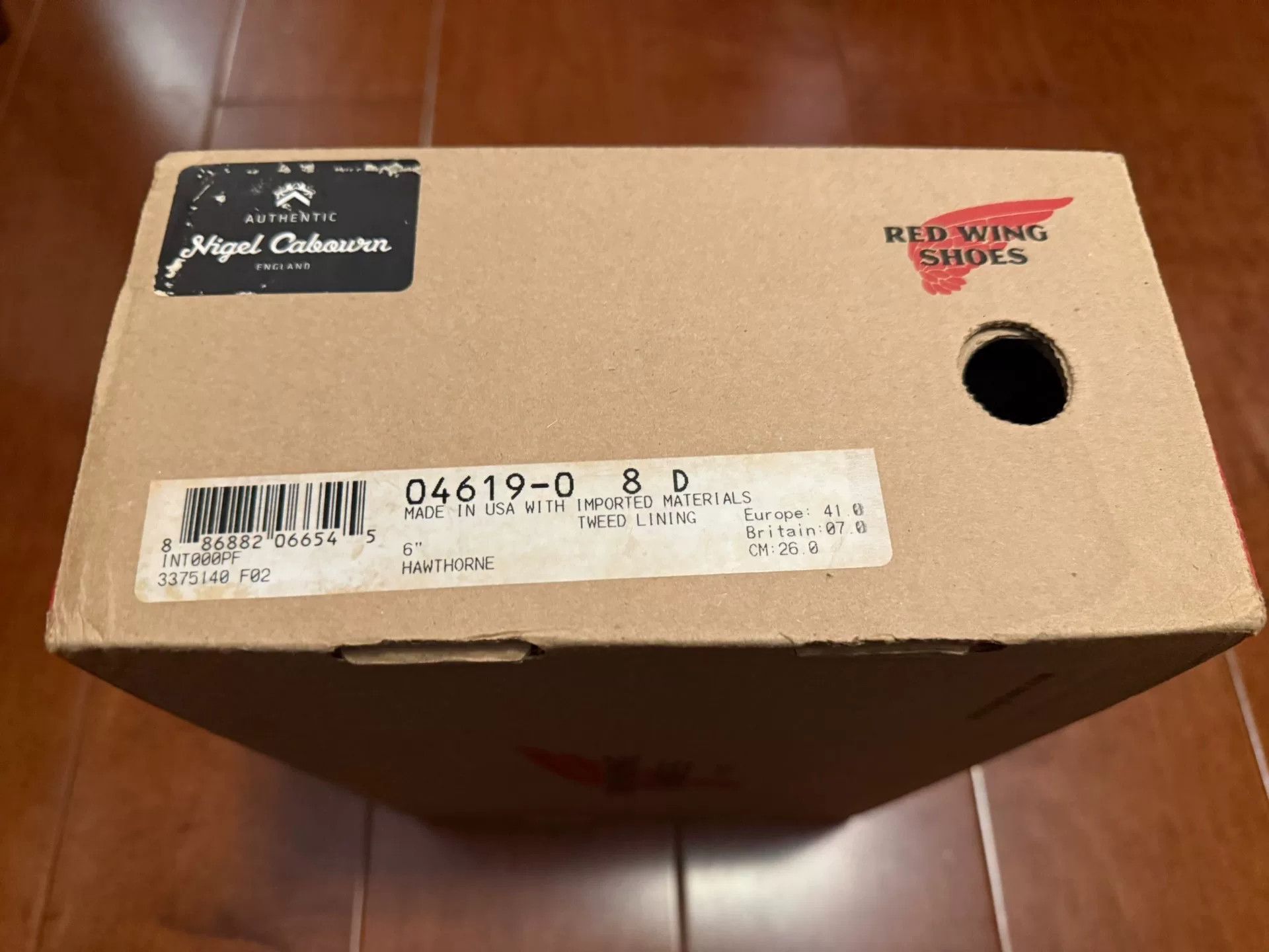 Red Wing Redwing 4619 NigelCabourn HarrisTweed Collaboration Size US 8 / EU 41 - 6 Thumbnail
