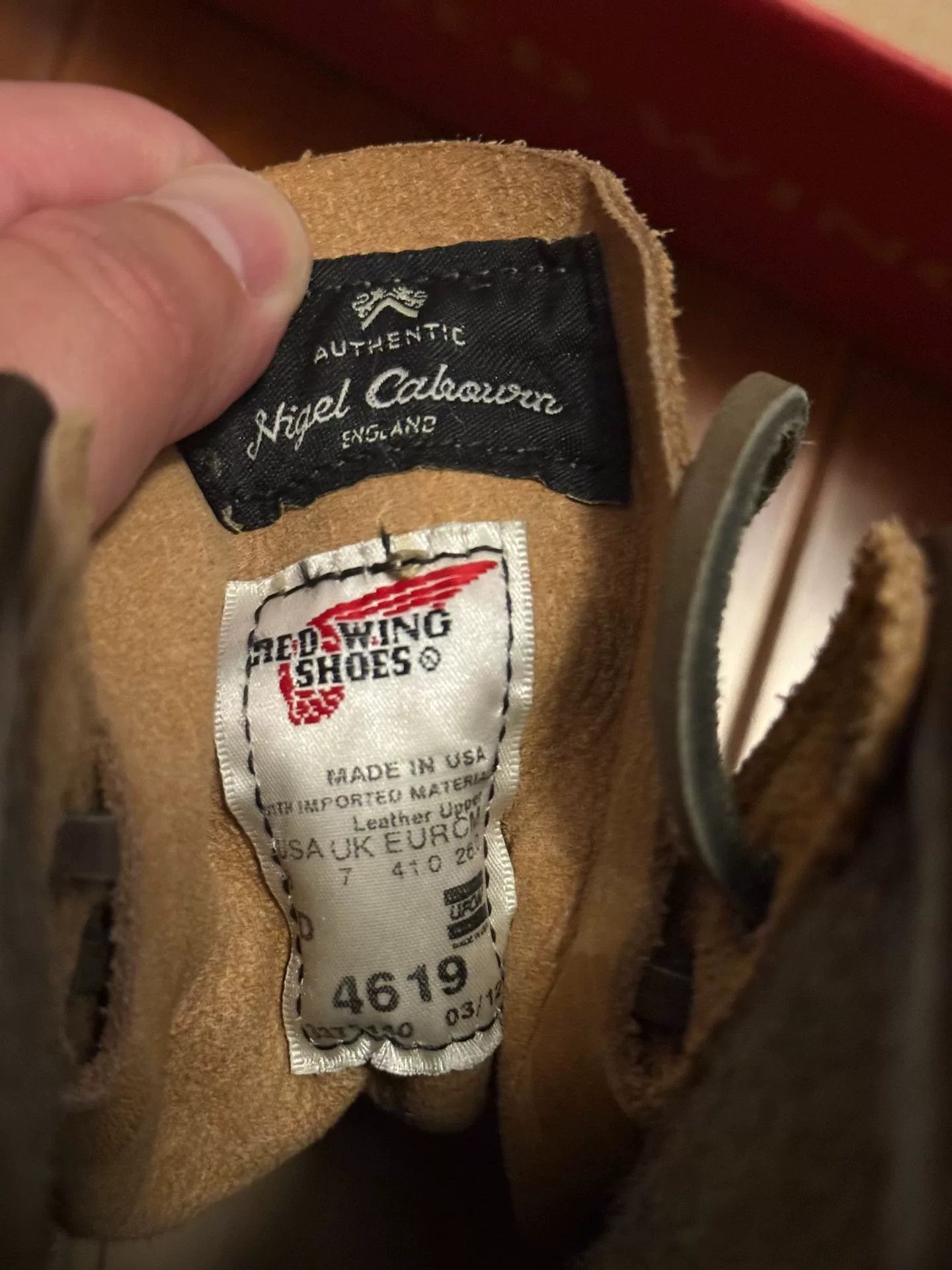 Red Wing Redwing 4619 NigelCabourn HarrisTweed Collaboration Size US 8 / EU 41 - 5 Thumbnail