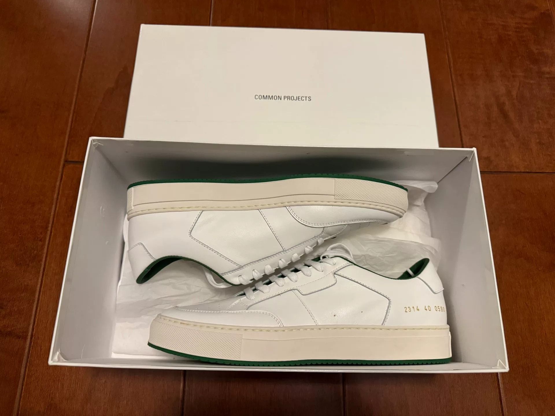 Common Projects Common Projects White Classic Italian Sneakers Size US 7 / EU 40 - 6 Thumbnail