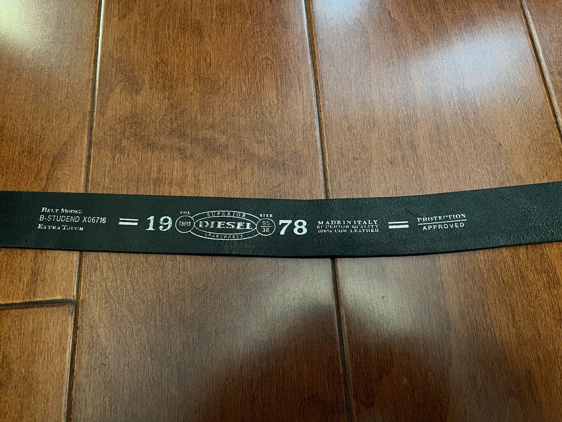 Diesel Diesel Rivet Leather Belt Size ONE SIZE - 5 Thumbnail