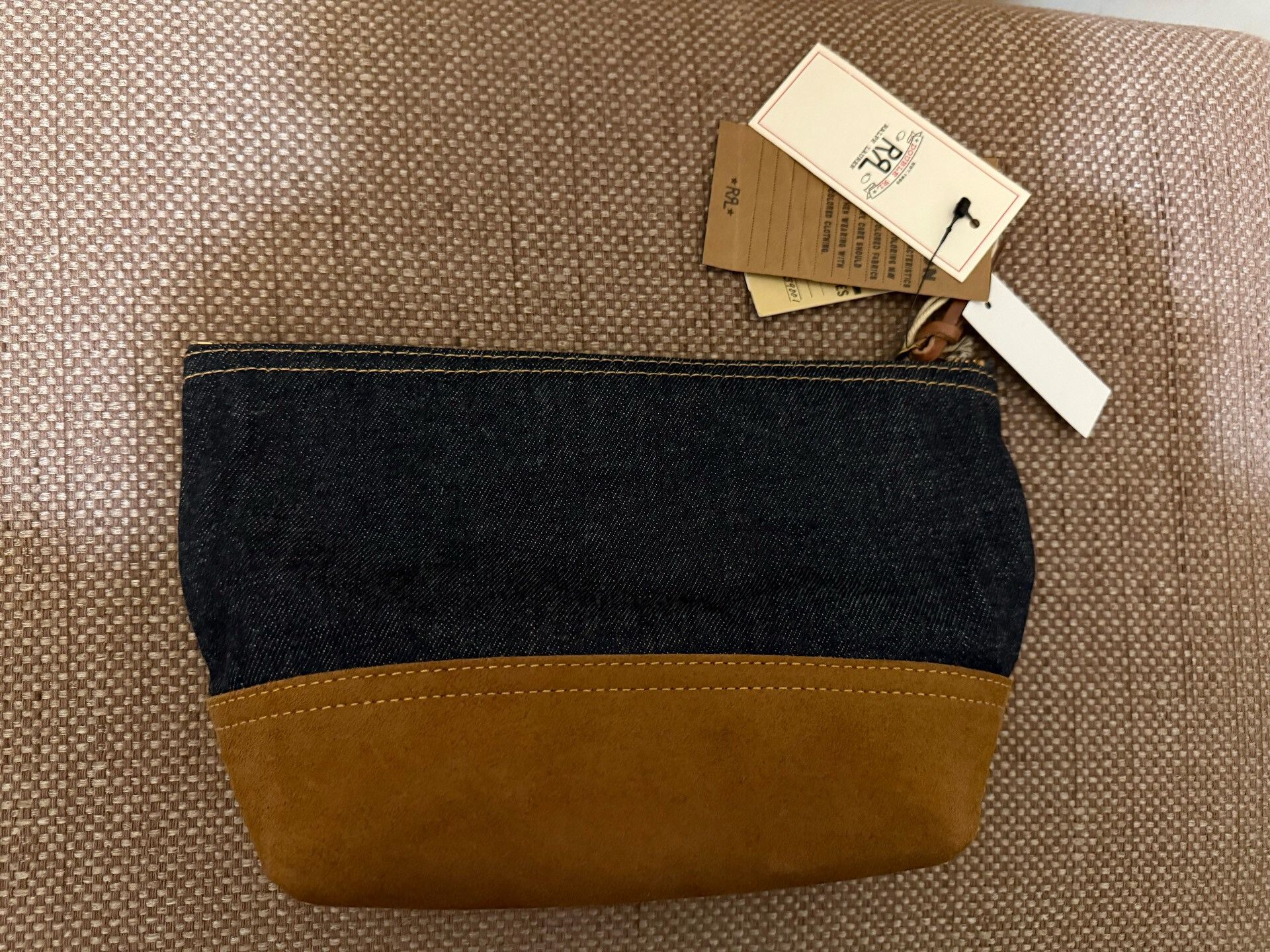 RRL Ralph Lauren RRL Double RL Denim Toiletry Pouch Size ONE SIZE - 2 Thumbnail