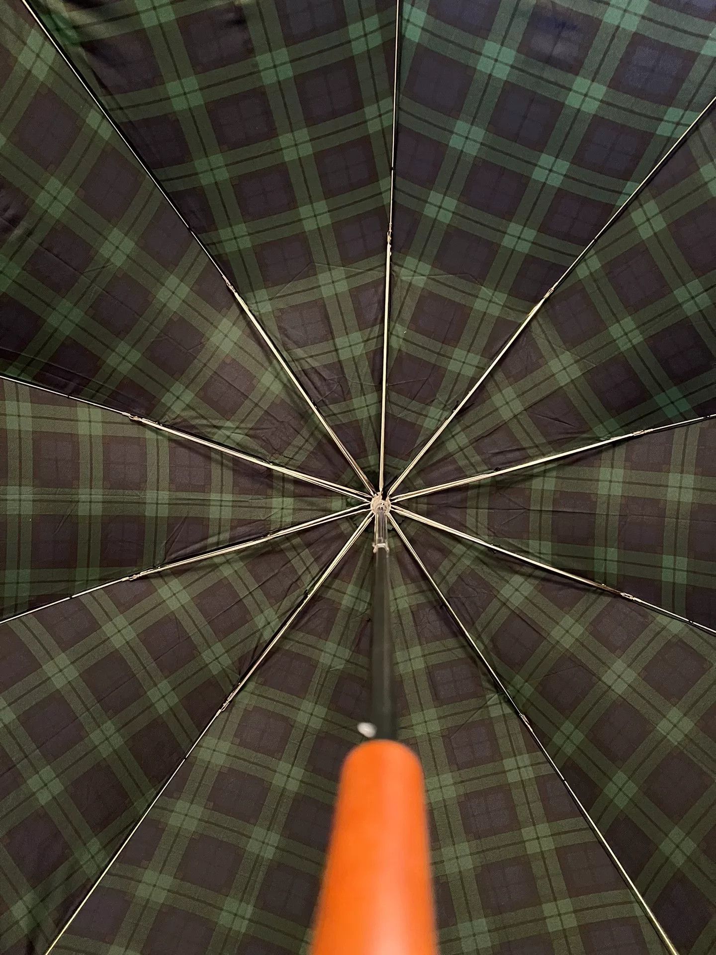 Fox Brothers Fox Umbrellas Scottish Green Tartan Folding Size ONE SIZE - 4 Thumbnail