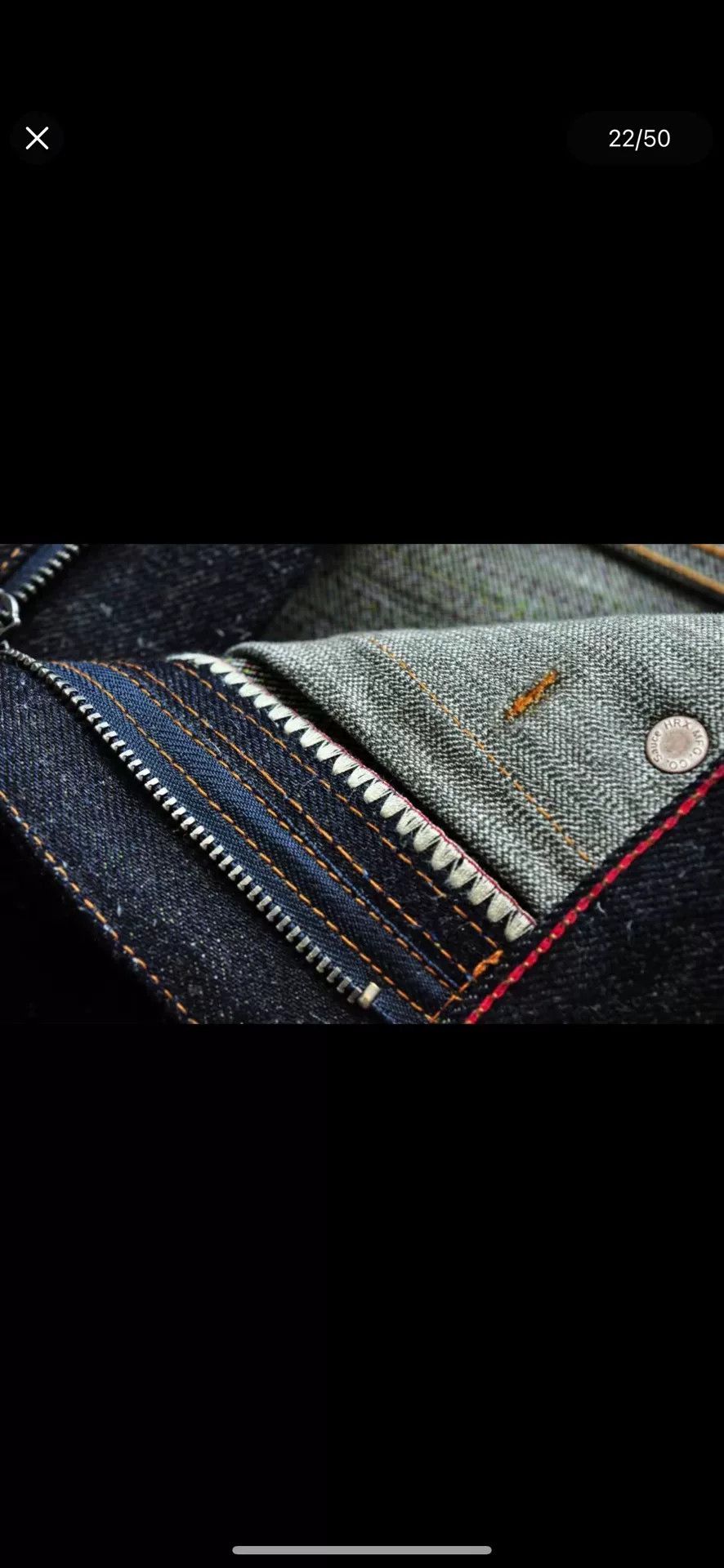 Sauce Zhan Sauce Origin Engraved Silver Limited Jeans Size US 33 - 5 Thumbnail