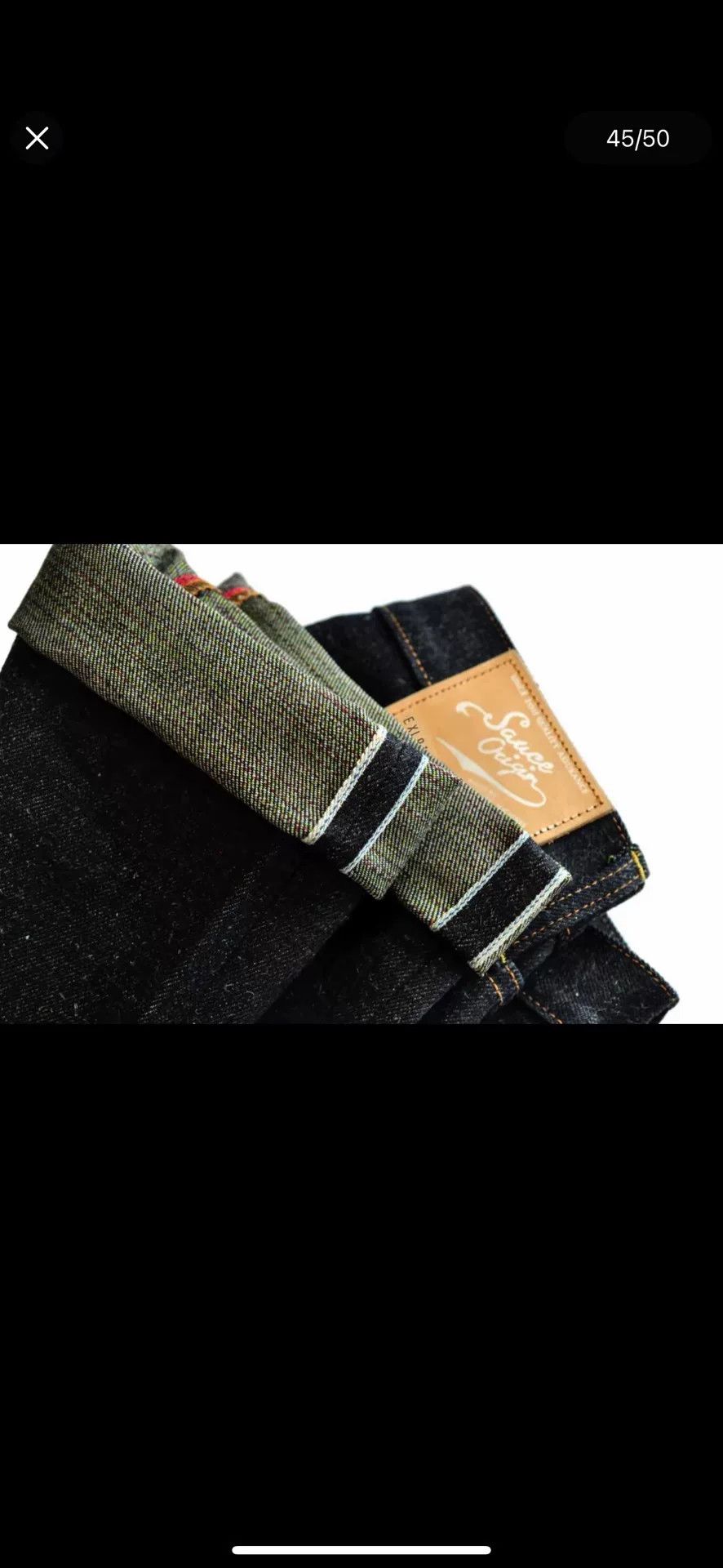 Sauce Zhan Sauce Origin Engraved Silver Limited Jeans Size US 33 - 6 Thumbnail