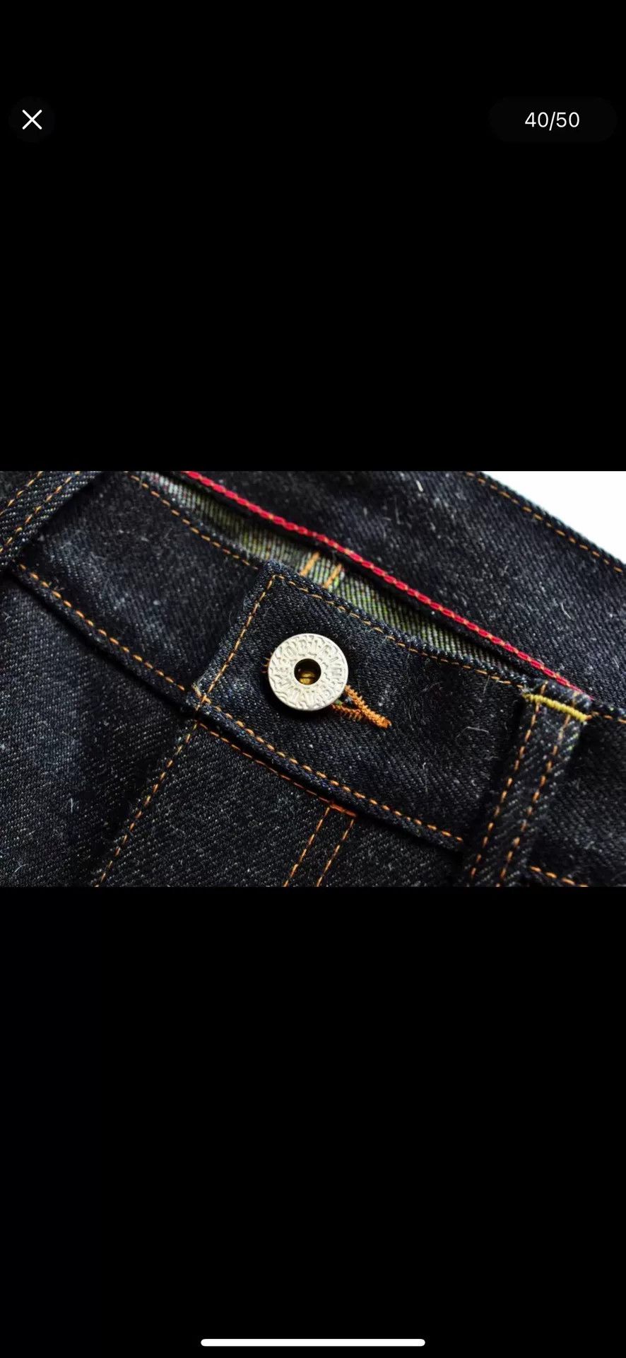 Sauce Zhan Sauce Origin Engraved Silver Limited Jeans Size US 33 - 3 Thumbnail