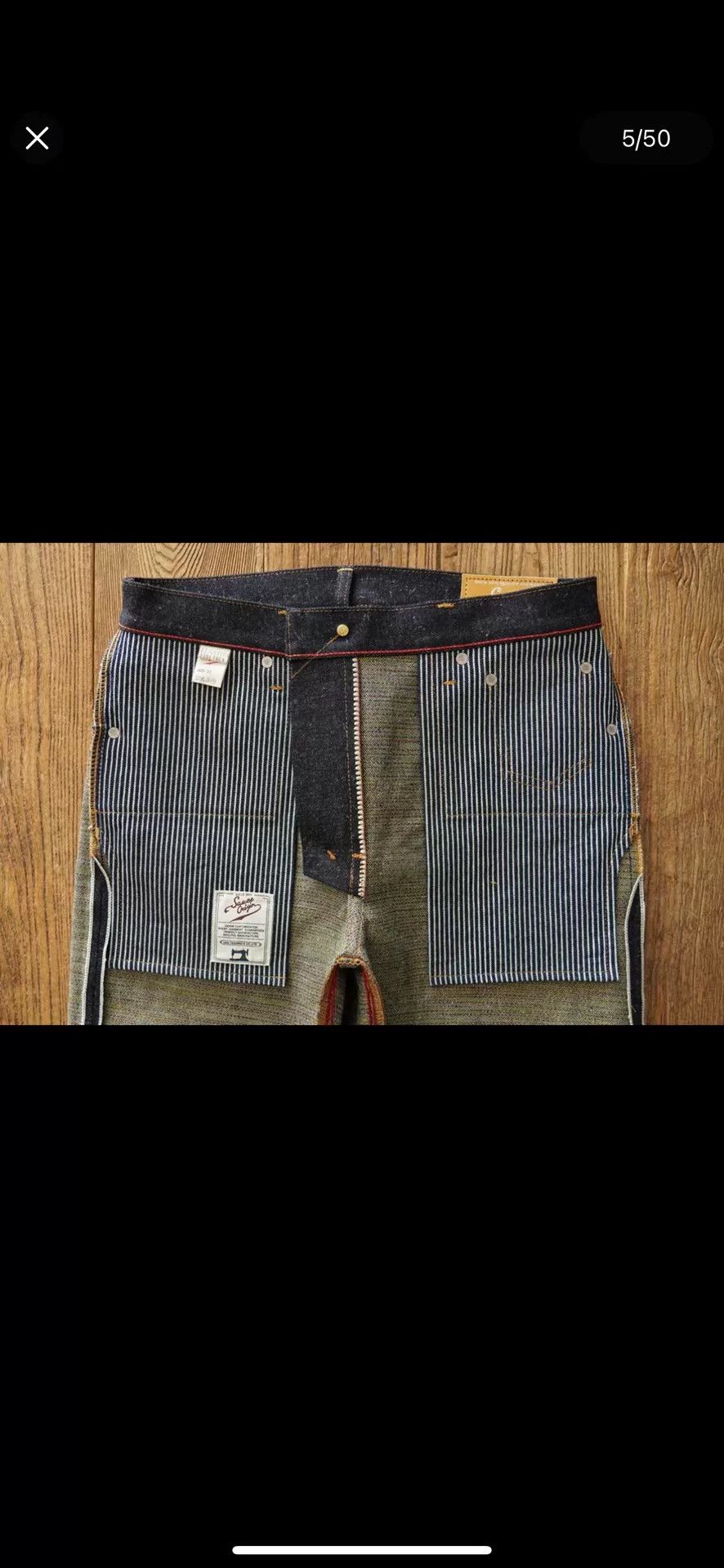 Sauce Zhan Sauce Origin Engraved Silver Limited Jeans Size US 33 - 4 Thumbnail