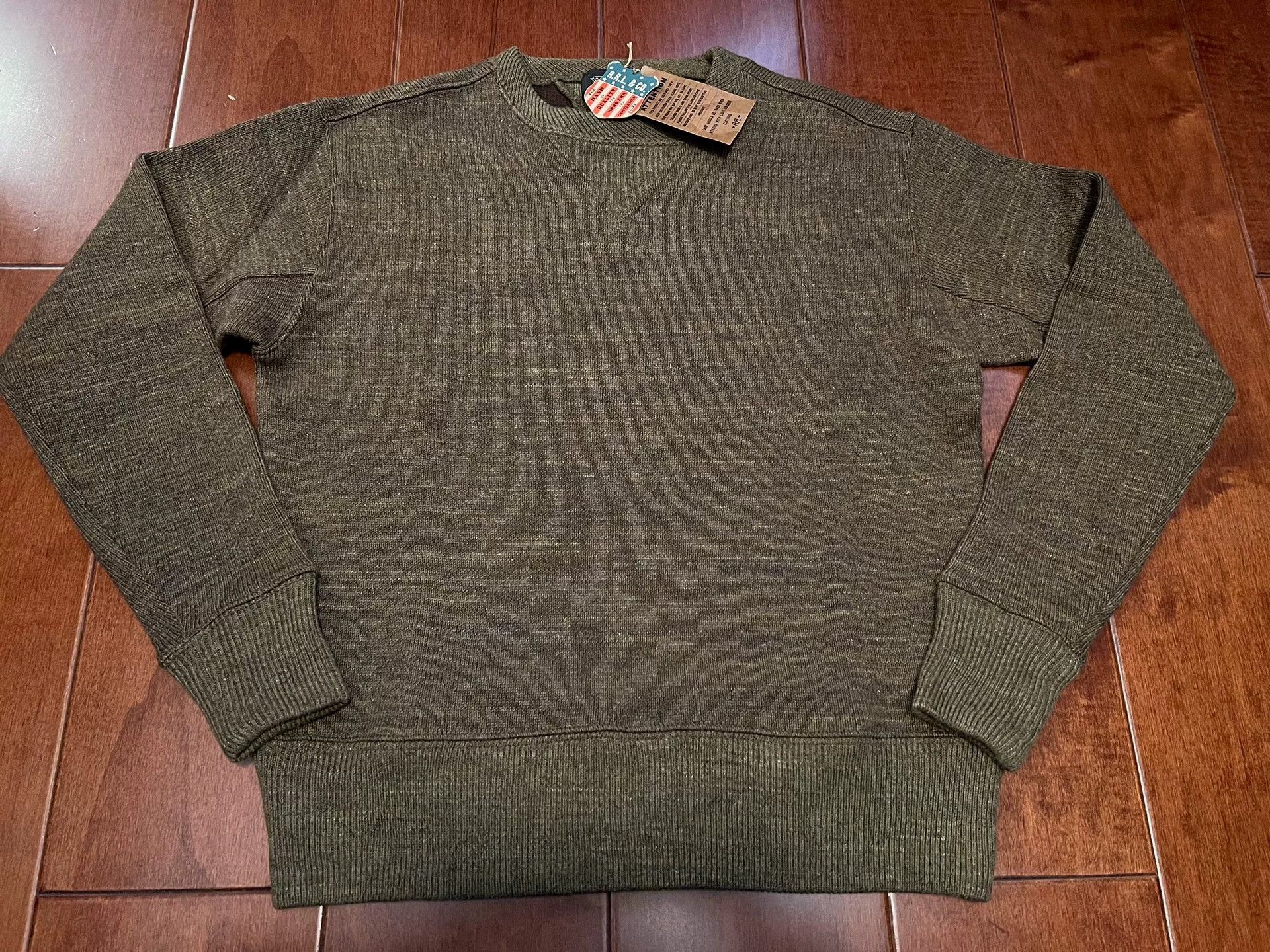 RRL Ralph Lauren RRL Double RL Cotton Wool Blend Sweatshirt Size US S / EU 44-46 / 1 - 2 Thumbnail