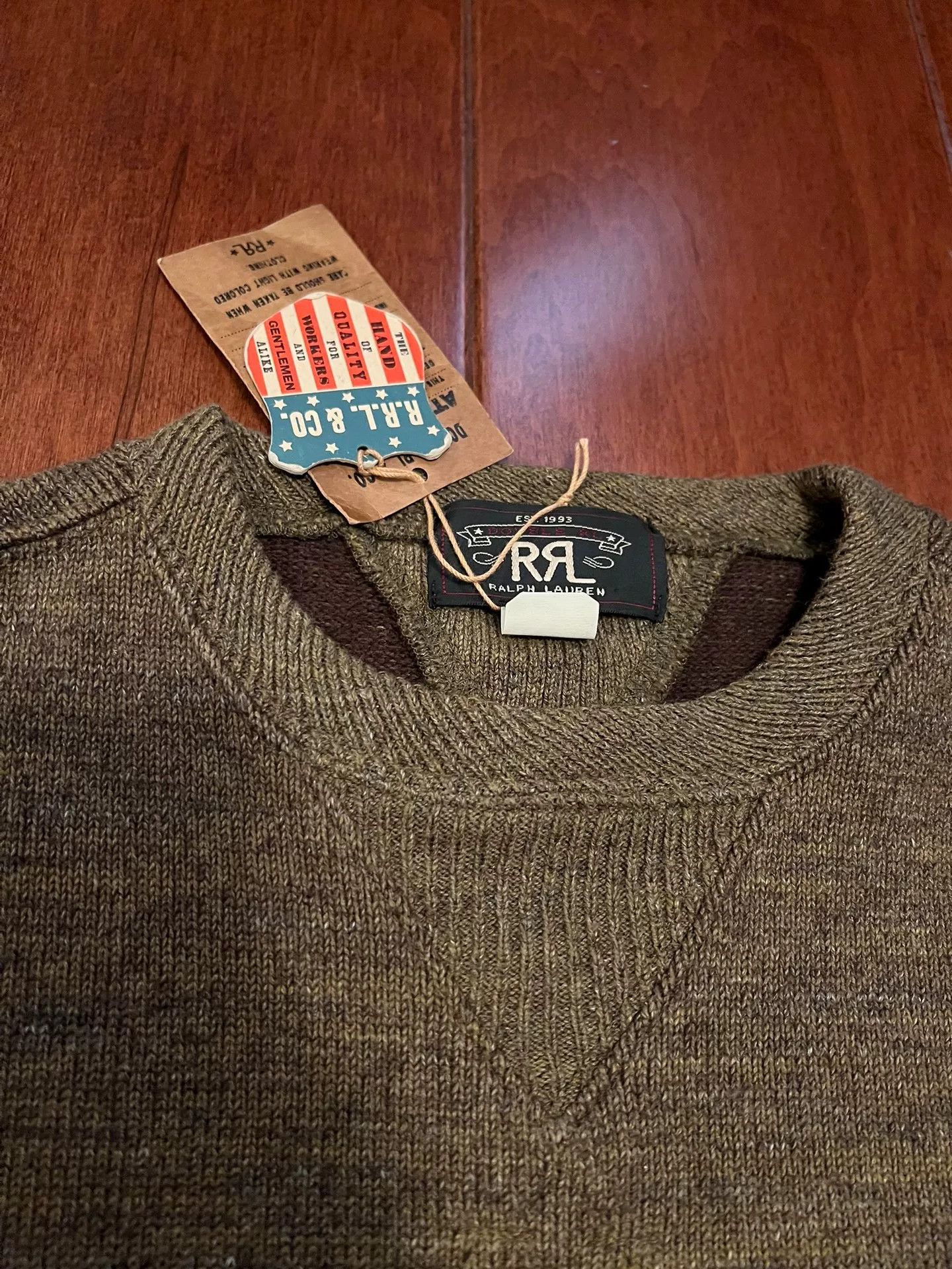 RRL Ralph Lauren RRL Double RL Cotton Wool Blend Sweatshirt Size US S / EU 44-46 / 1 - 4 Thumbnail