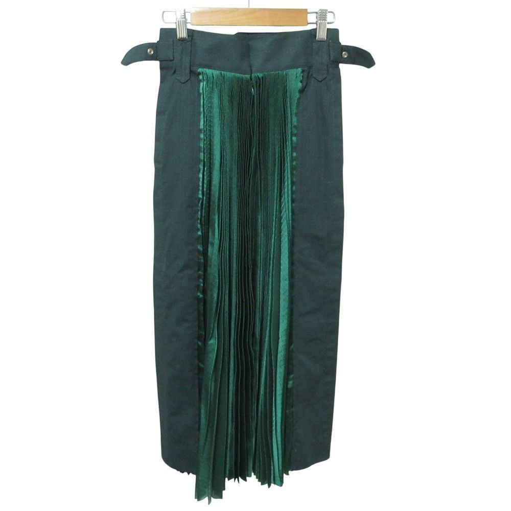 Sacai Sacai Sacai Pleated Long Skirt Textile Skirts 18-03669 DUTY FREE for USA Size ONE SIZE - 2 Thumbnail