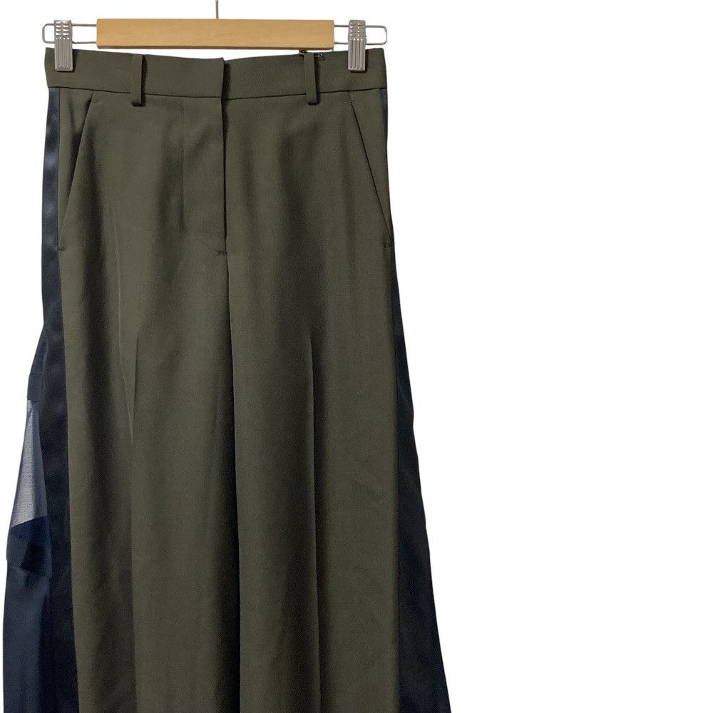 Sacai Sacai Sacai Sheer Docking Wide Pants Textile Bottoms 22-05900 DUTY FREE for USA Size ONE SIZE - 2 Thumbnail