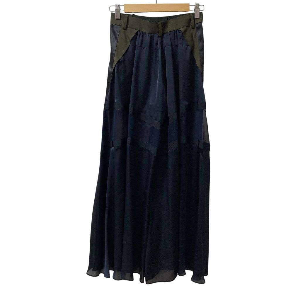 Sacai Sacai Sacai Sheer Docking Wide Pants Textile Bottoms 22-05900 DUTY FREE for USA Size ONE SIZE - 4 Thumbnail