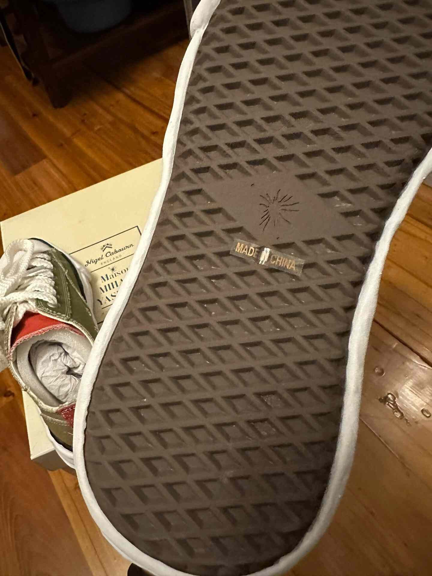 Maison MIHARA YASUHIRO Mihara Yasuhiro x Nigel Cabourn Army Green Dissolved Shoes Size US 8 / EU 41 - 4 Thumbnail