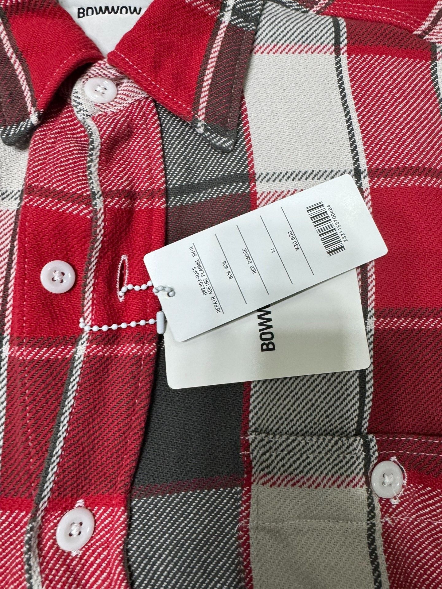 Atelier & Repairs BOW WOW Distressed Flannel Shirt Size US M / EU 48-50 / 2 - 2 Thumbnail