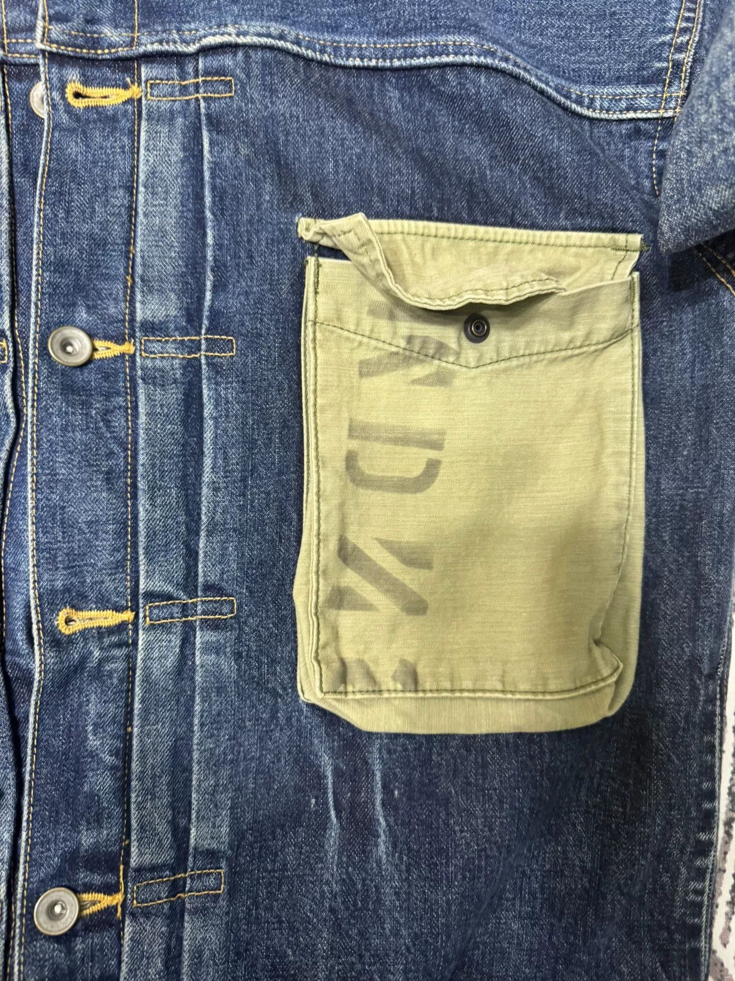 Madness Madness 19ss Pocket Denim Jacket Size US M / EU 48-50 / 2 - 2 Thumbnail