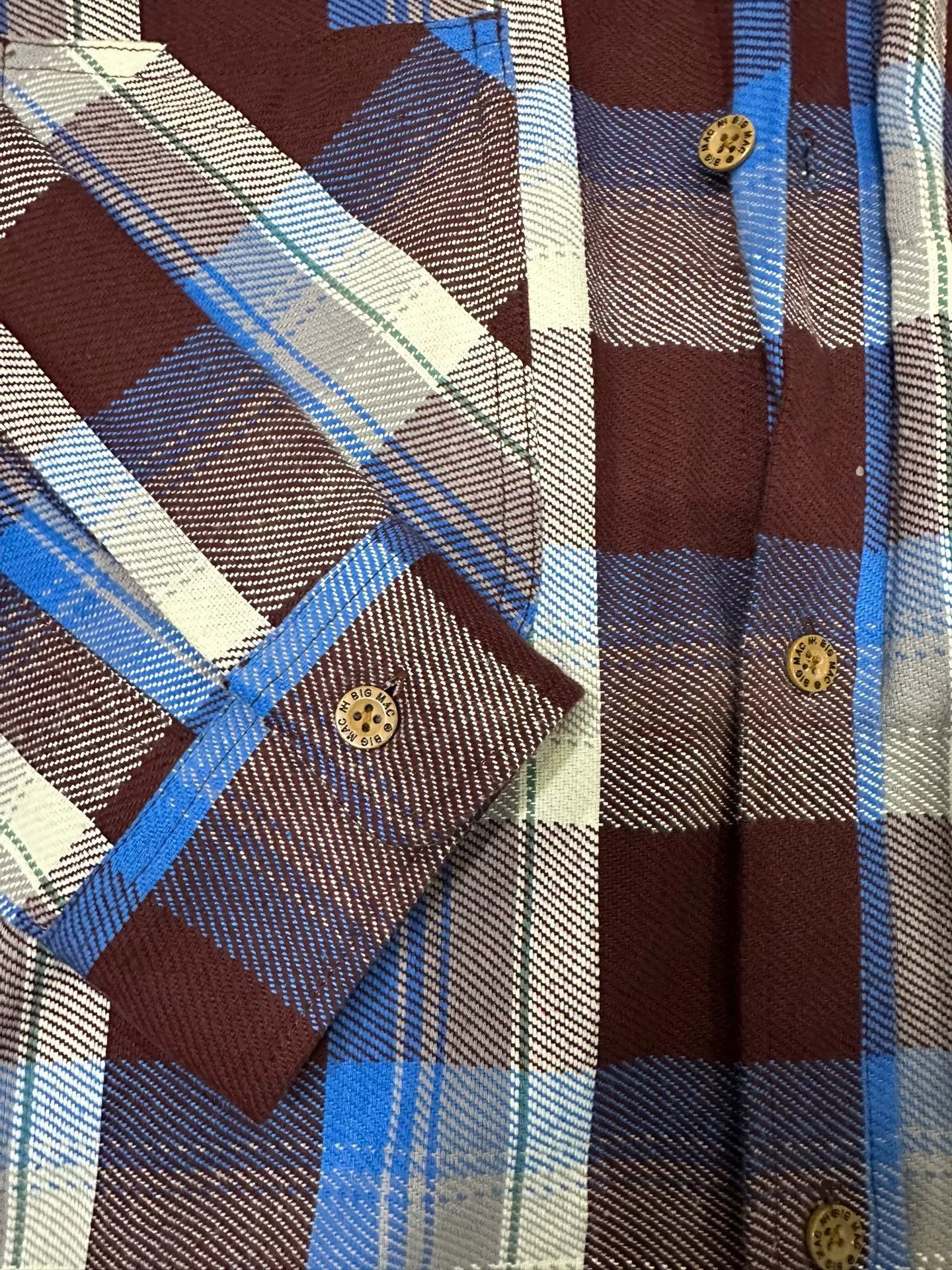 N.Hoolywood N.Hoolywood x Bic Mac Shit Flannel Shirt Size US XXS / EU 40 - 4 Thumbnail